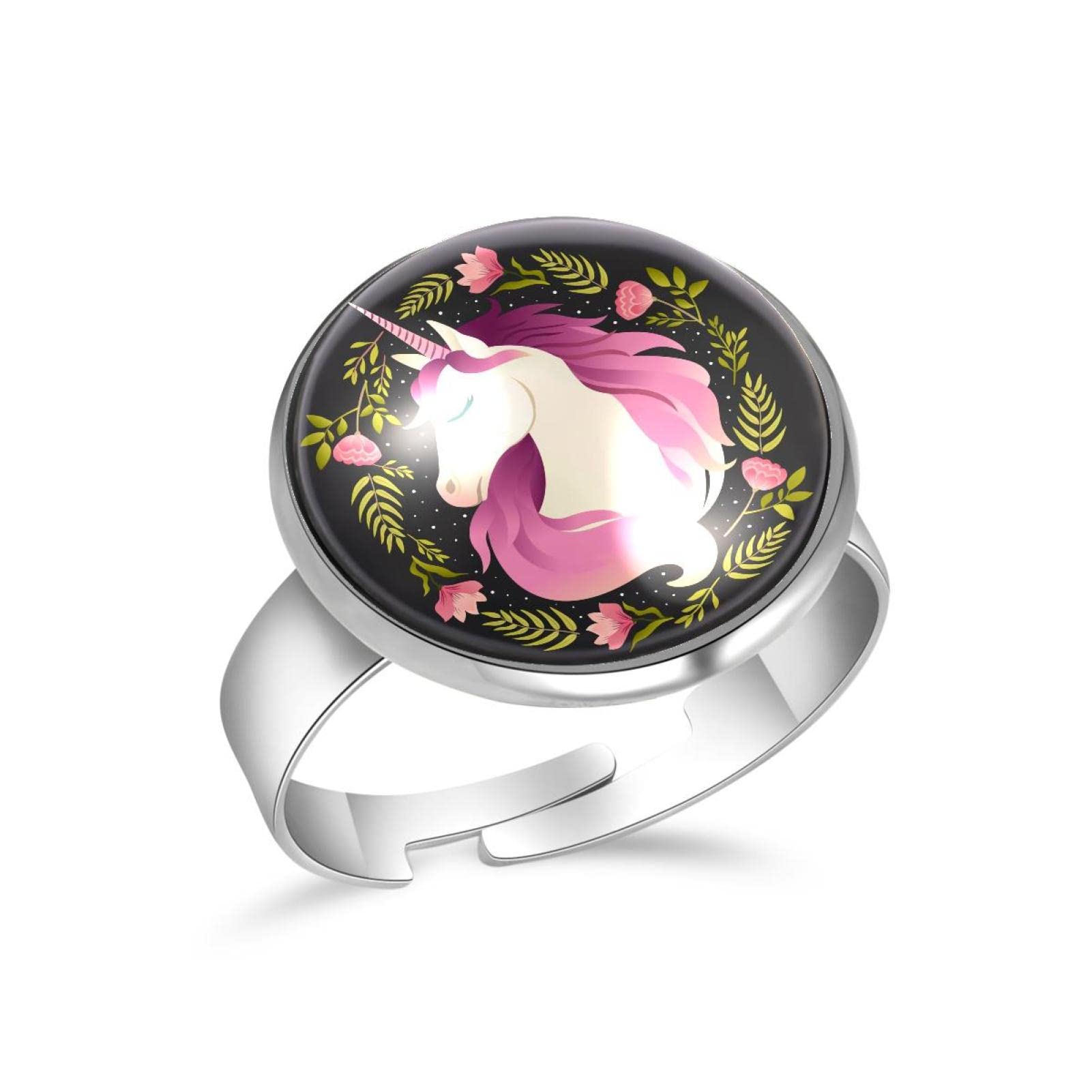 Adjustable Open Rings for Women - Unicorn Garland Jewelry Set, Perfect Anniversary & Birthday Gifts for Her - Ideal for Parties, Date Nights & Special Occasions