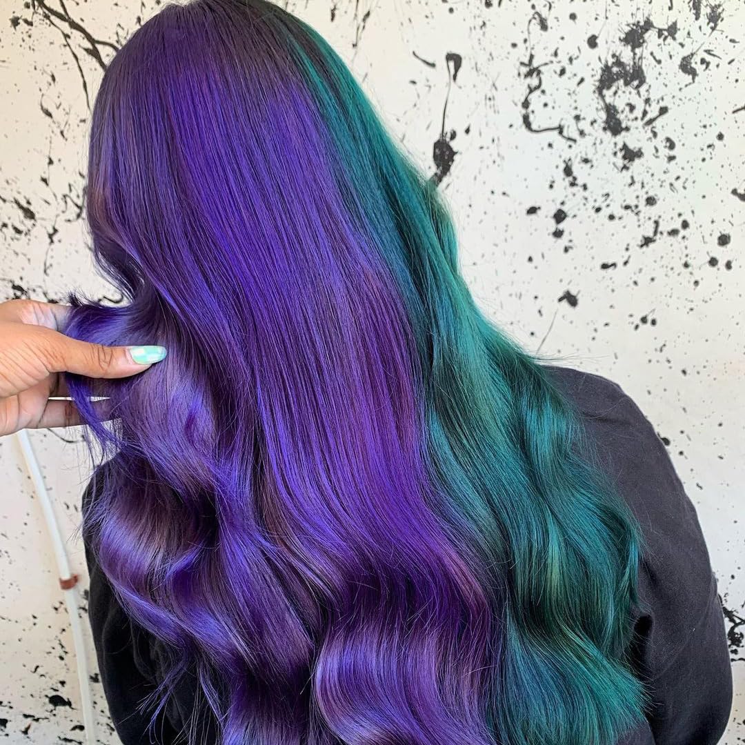 Crazy Color Salon Pro Semi-Permanent Hair Dye - 5.07 oz Peacock Blue for Vibrant Hair Color | Women's Fashion Hair Styling | Perfect for Parties, Cosplay & Bold Looks
