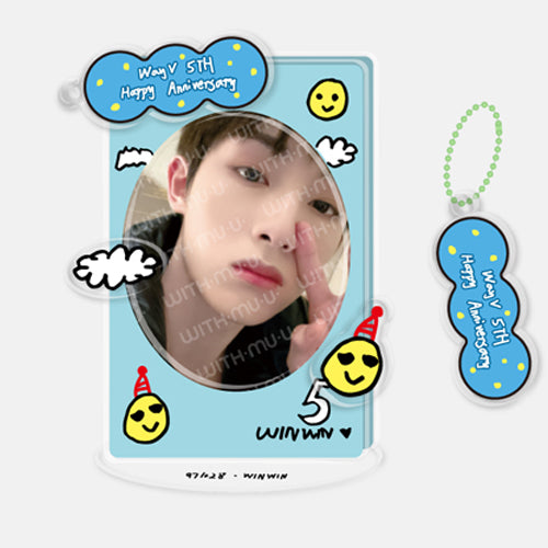 WAYV 2024 5th Anniversary DIY Acrylic Photo Stand - Customizable Kpop Merch for Fans | Perfect for Desk Decor, Gift Giving & Fan Collections