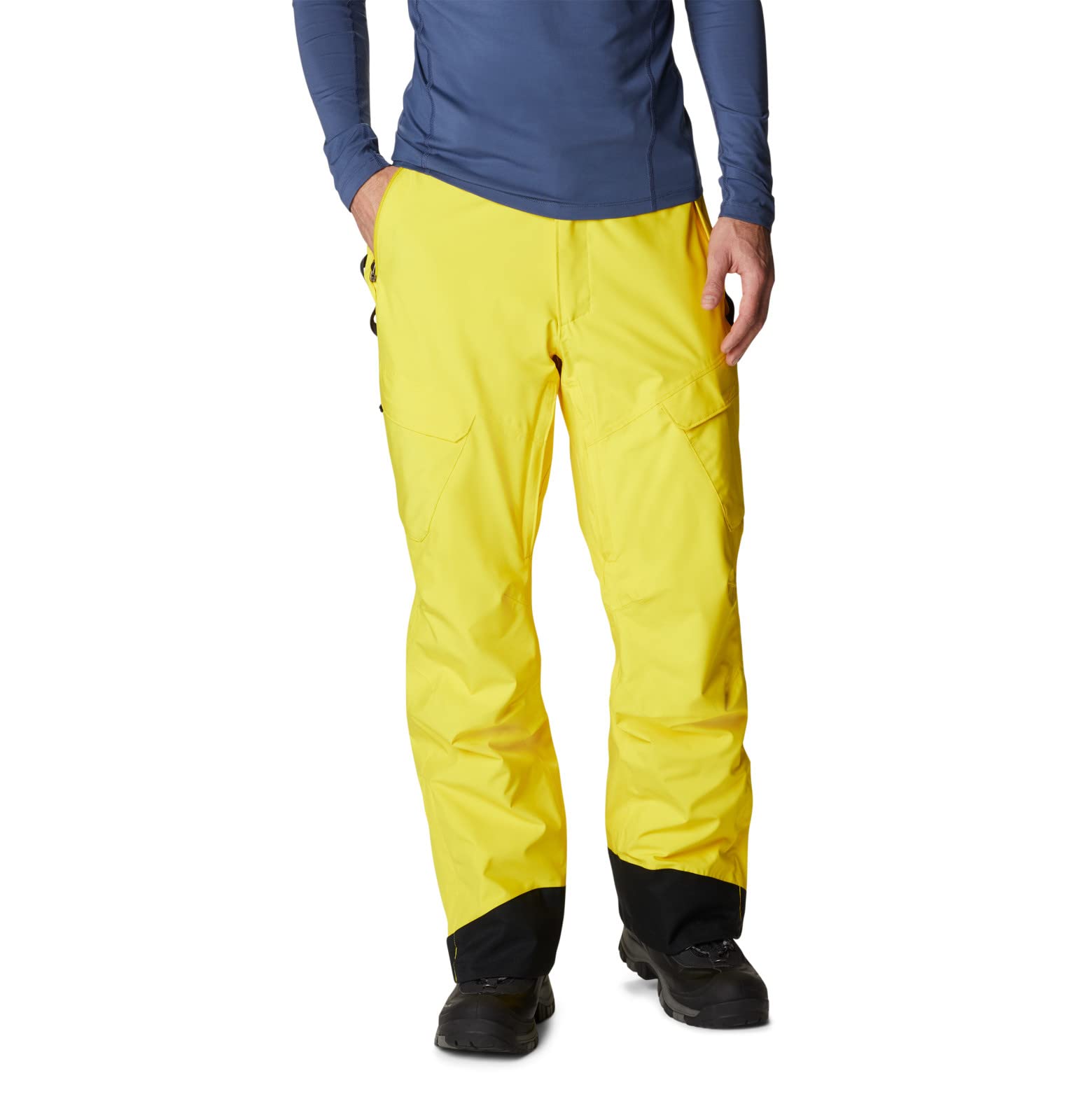 Columbia Men's Powder Stash Ski Snowboard Pants - Laser Lemon Color, Small Long Size - Waterproof Winter Hiking Pants for Snow Sports & Outdoor Adventures