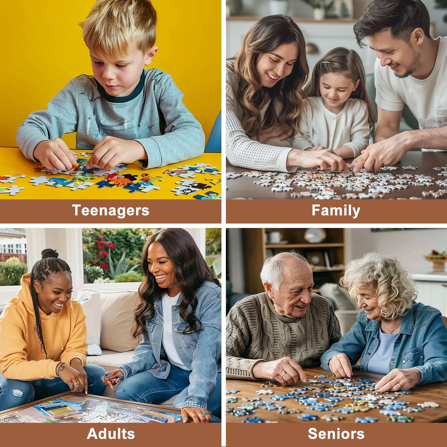 500-Piece Wooden Jigsaw Puzzle - Stunning City Skyline at Sunset - Family & Adult Puzzle Game - Educational Toy & Home Decor - Perfect for Relaxation, Brain Training & Living Room Decor