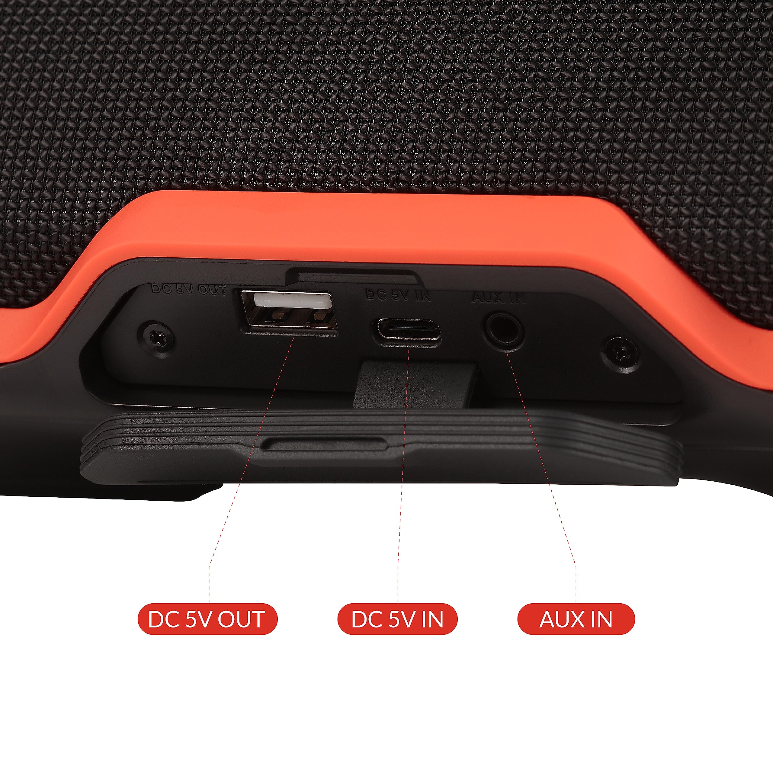 Aiwa Exos-3 Waterproof Bluetooth Speaker - 60W Peak Power, 20H Playtime, Stereo Sound with USB-C Fast Charging | IPX7 Waterproof & Wireless Pairing | Perfect for Pool Parties, Beach Outings, Camping & Outdoor Adventures