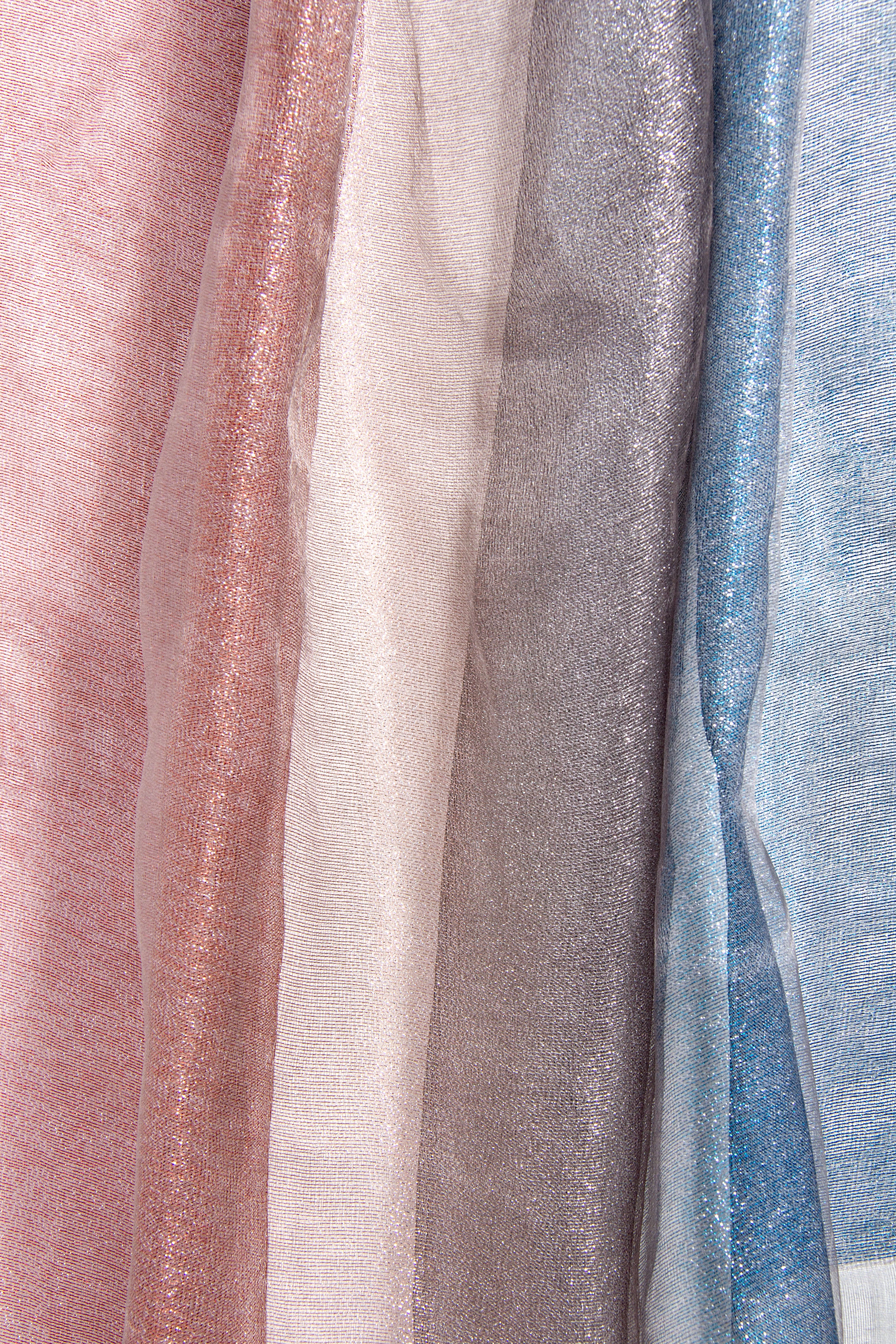 Silk Glitter Ombre Scarf - Elegant Shimmery Fashion Accessory for Women, Perfect for Parties, Weddings & Evening Events