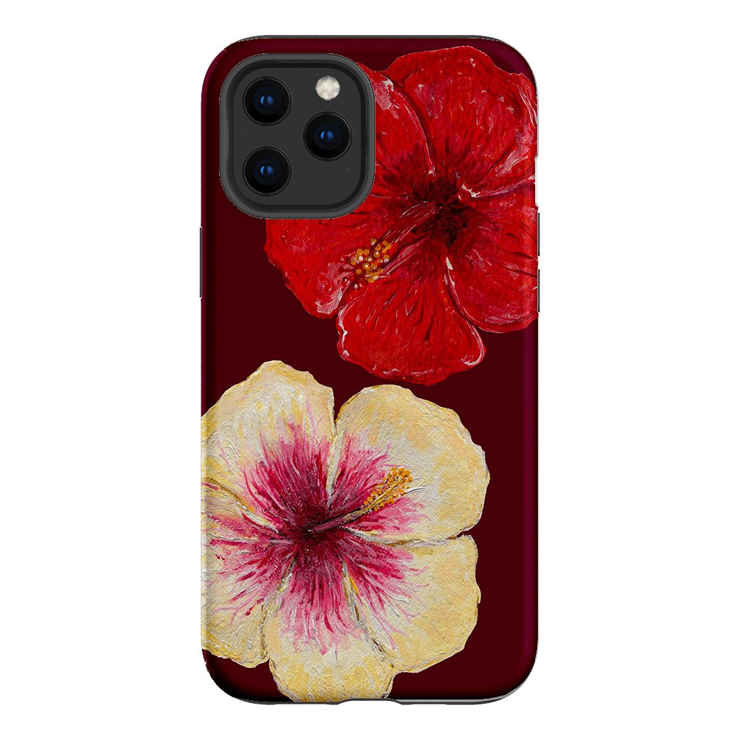 Premium Hibiscus Flower Phone Case - Durable Protective Cover for iPhone & Samsung - Tropical Floral Design for Beach, Vacation & Summer Style