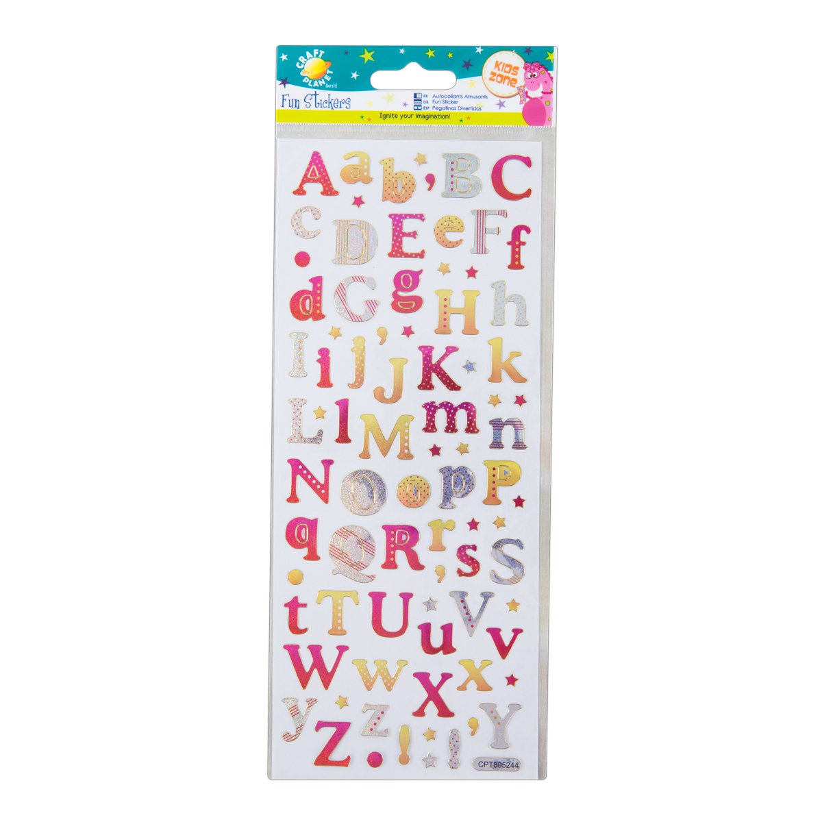 Fun Alphabet Stickers for Kids - Colorful ABC Letter Decals for Notebooks, Scrapbooks & DIY Crafts - Perfect for School Projects, Bullet Journals & Gift Wrapping