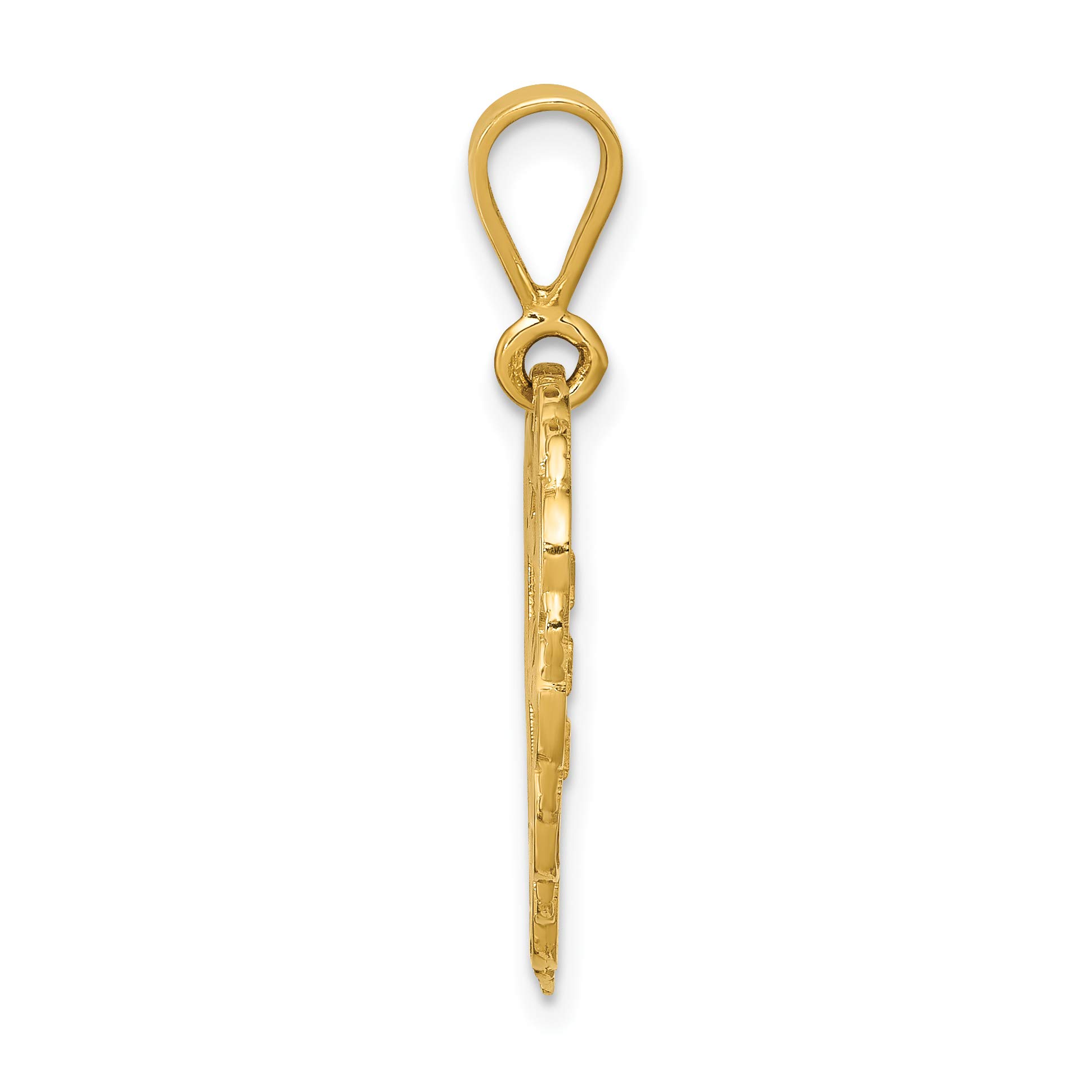 14K Yellow Gold Reversible 