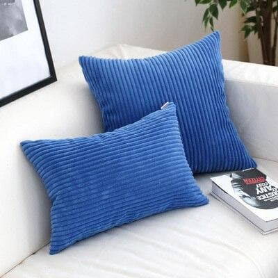 Soft & Durable Corduroy Cushion Covers - Washable Pillow Covers for Sofa, Bed & Chair - Home Decor & Living Room Accessories (Set of 2) - Perfect for Cozy Winter Nights & Home Styling