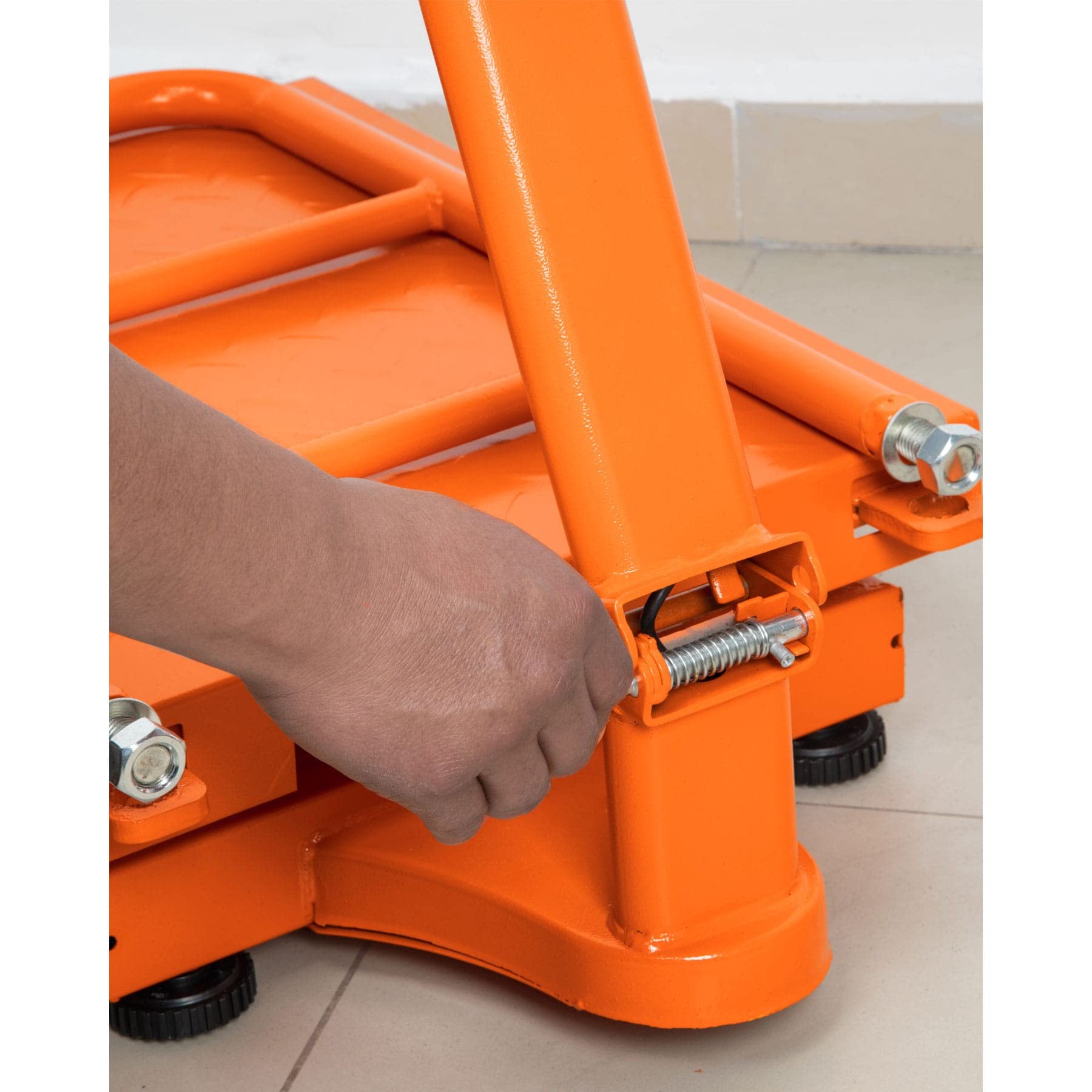 Heavy Duty Folding Platform Scale - 200kg/440lbs Capacity - Portable Digital Floor Scale for Shipping, Warehousing & Industrial Use