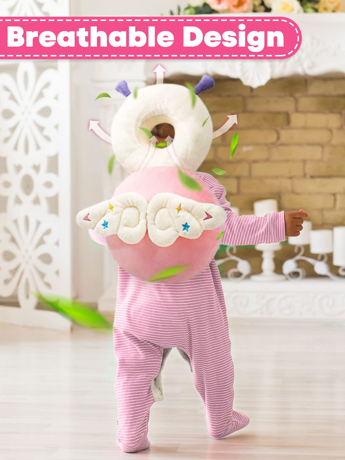 Baby Head Protector - Adjustable Safety Cushion for Toddlers Learning to Sit, Crawl & Walk | Soft Backpack Design for Fall Protection | Perfect for Home, Daycare & Outdoor Play