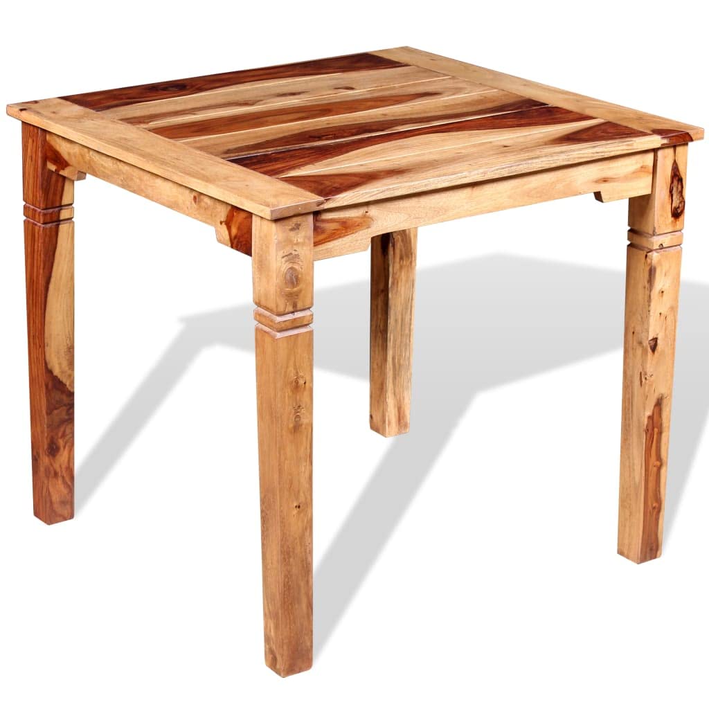 32.3 Inch Solid Wood Dining Table with Honey Matte Finish - Small Kitchen & Dining Room Table for Home, Apartment, Breakfast Nook | Natural Wood Home Furniture for Family Dinners & Entertaining