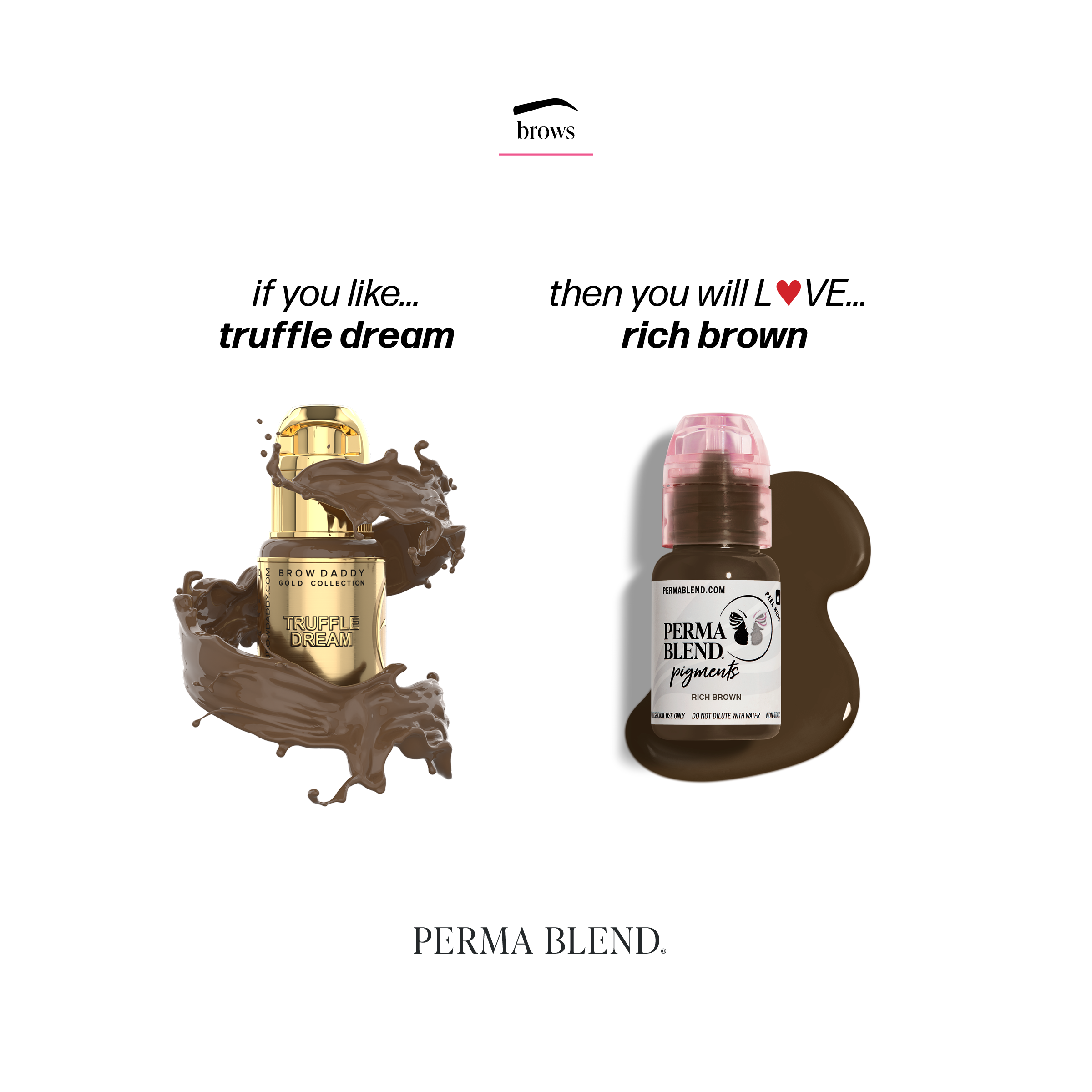 Perma Blend Rich Brown Tattoo Ink - Professional Tattoo Pigment for Artists, Long-Lasting & Vibrant Color - Perfect for Tattooing, Permanent Makeup & Body Art