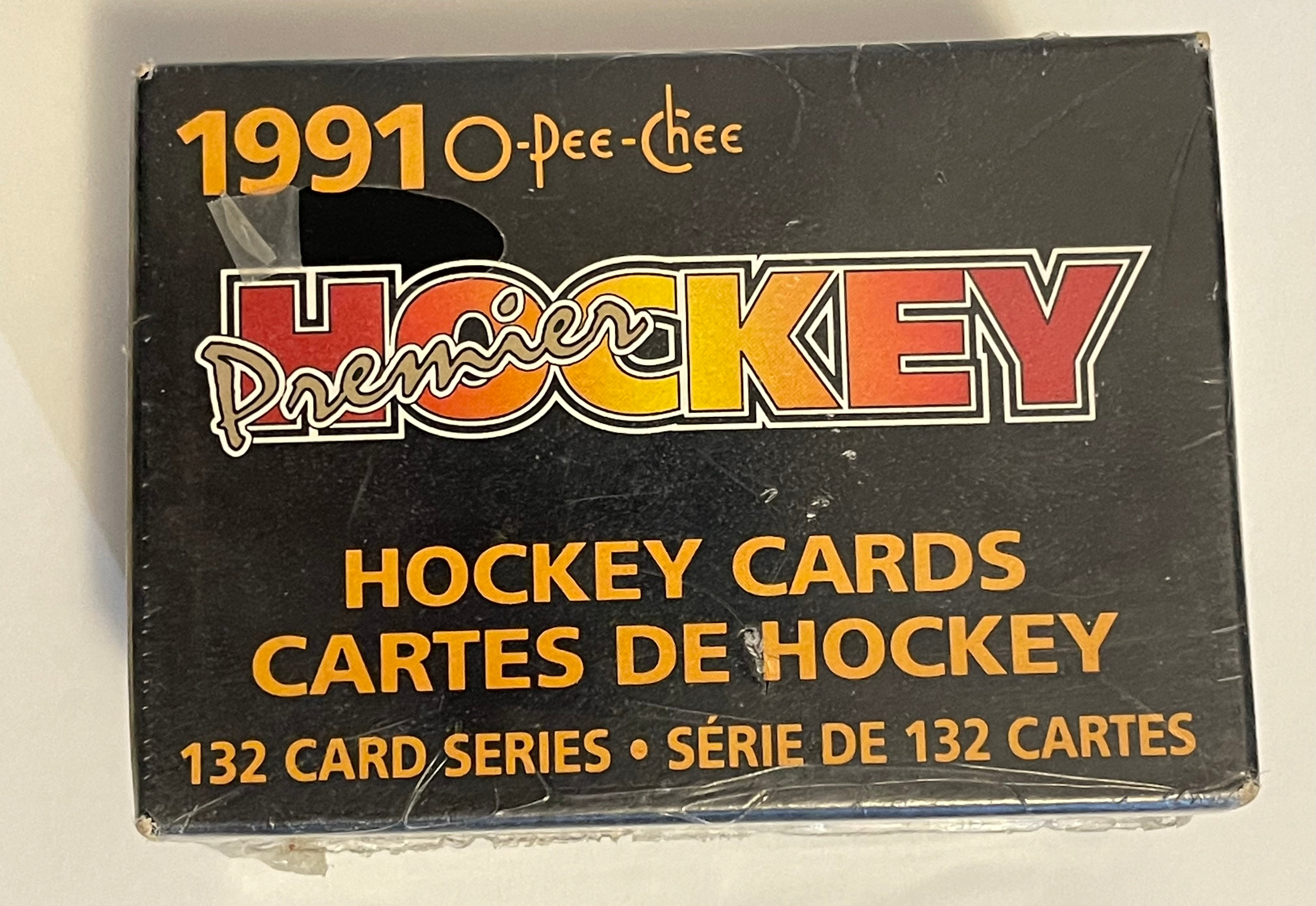 1990-91 O-Pee-Chee Premier Hockey Factory Sealed Card Set - Vintage NHL Collectibles for Fans & Investors - Perfect for Display, Trading, and Memorabilia Collections