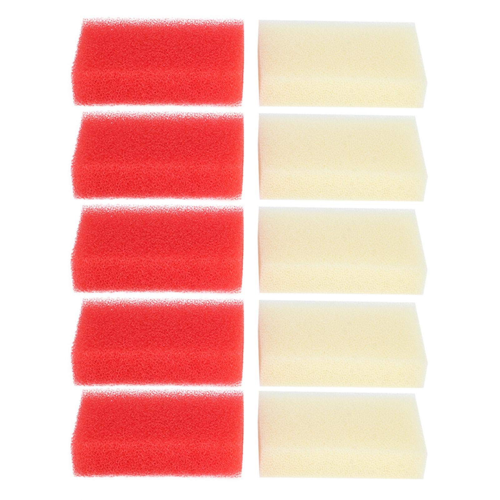 10Pcs Hollow Mesh Cleaning Sponges for Dishes, Bowls, Tea Sets, Ceramics - Durable Scrub Sponges for Kitchen, Refrigerator & Household Cleaning - Perfect for Deep Cleaning Stains & Grease