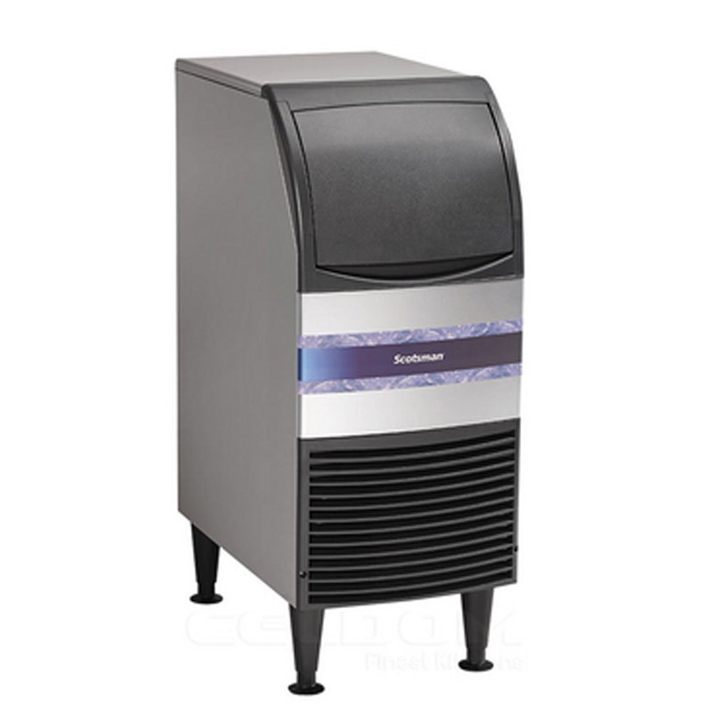 Scotsman CU0715MA-1 Commercial Ice Maker Machine - Stainless Steel Undercounter Ice Cube Maker with Storage Bin, 115V - Perfect for Restaurants, Bars, and Home Kitchens