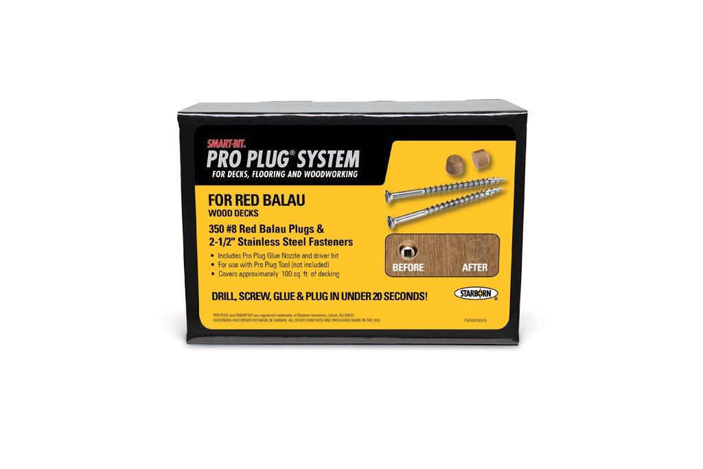 RED BALAU Decking PRO PLUG SYSTEM - 350 Count 5/16