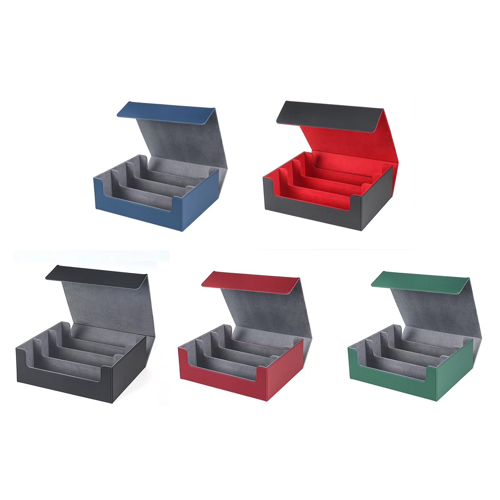 Durable Multi-Functional Deck Box Storage Case for MTG, Pokemon & Yu-Gi-Oh Cards - Waterproof Collectible Card Game Organizer with Dividers - Perfect for TCG Tournaments, Home Storage & Travel