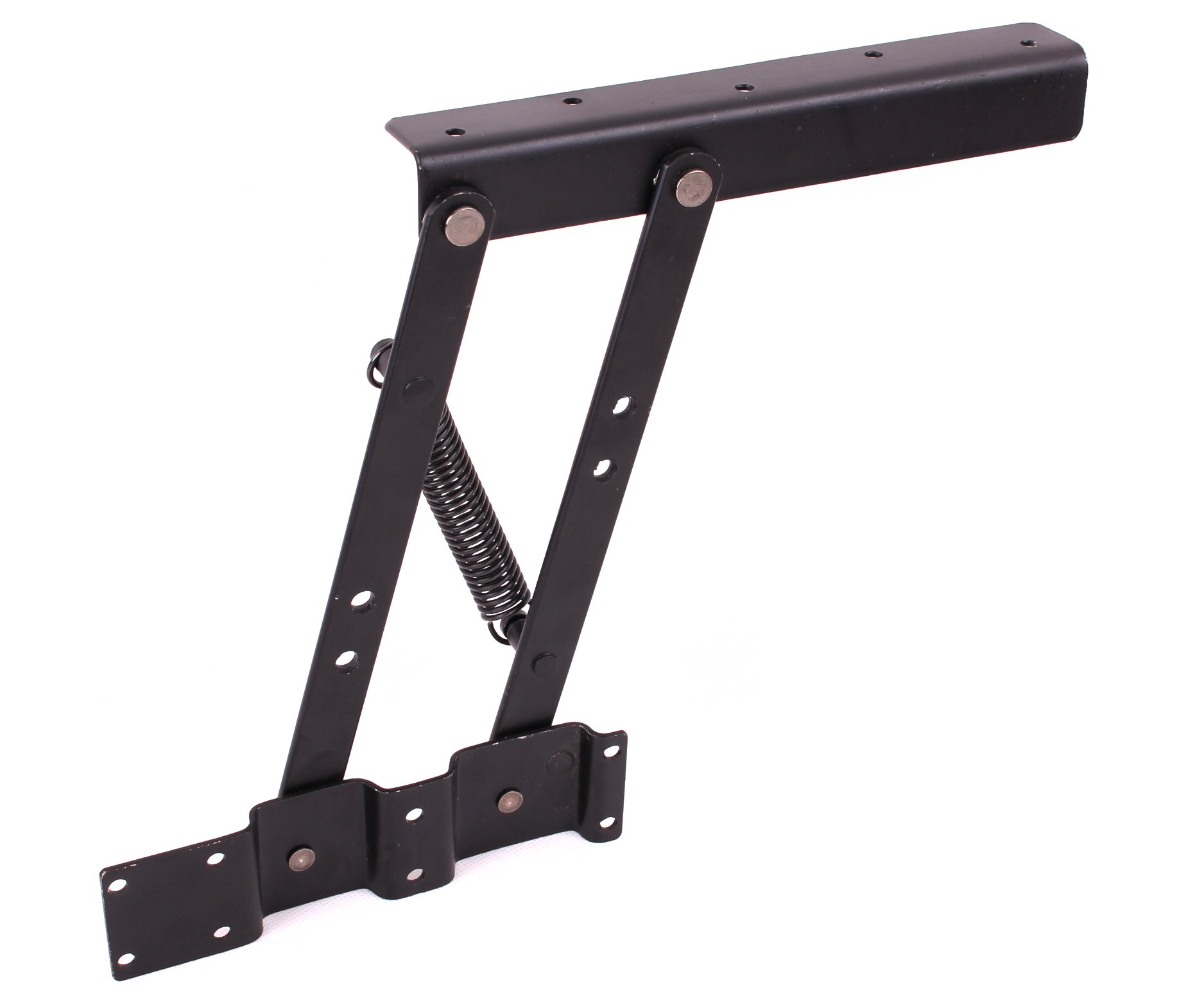Modern Coffee Table Lift Mechanism - Black Spring Hinge for Furniture & DIY Projects