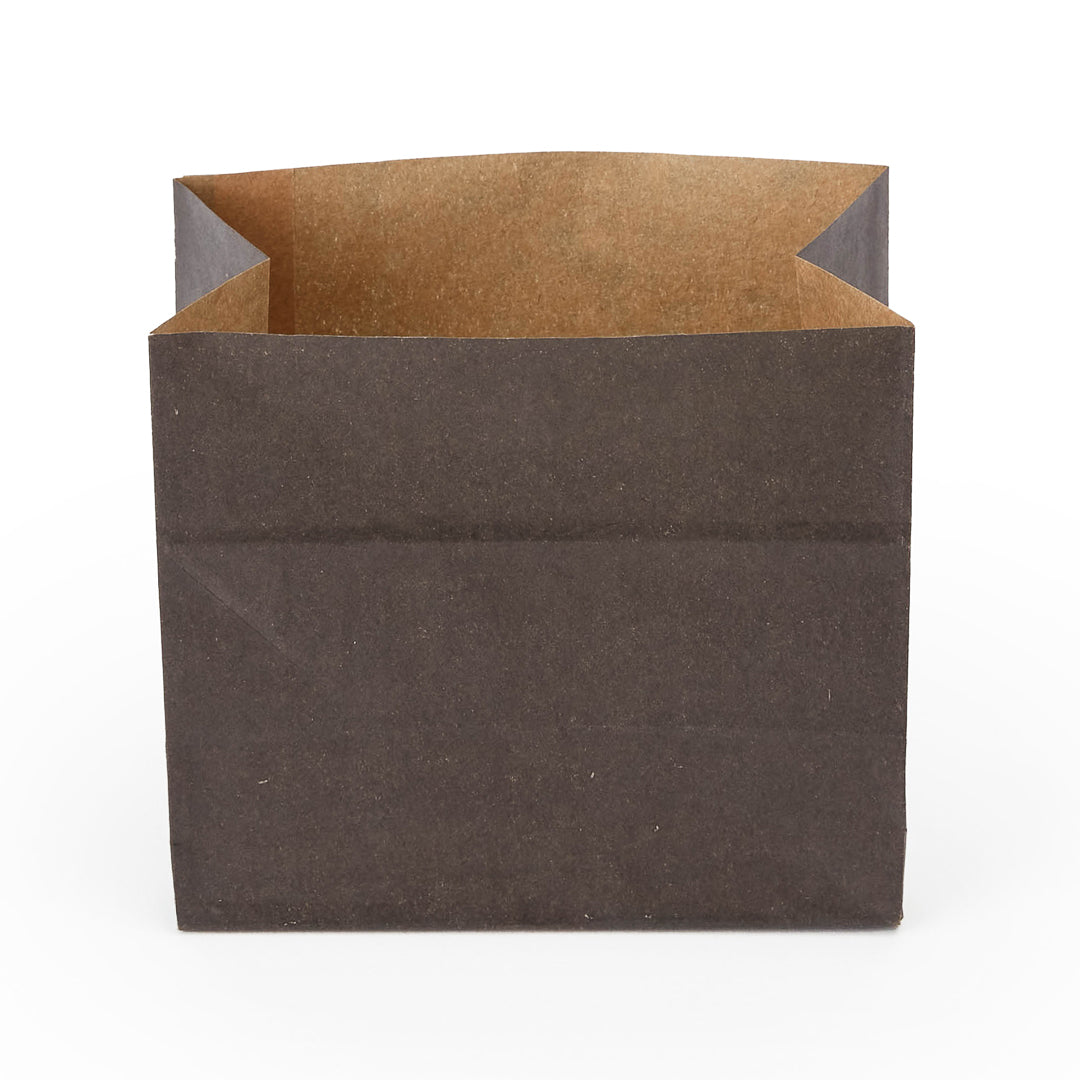 Eco-Friendly Black Paper Snack Bags 4.25