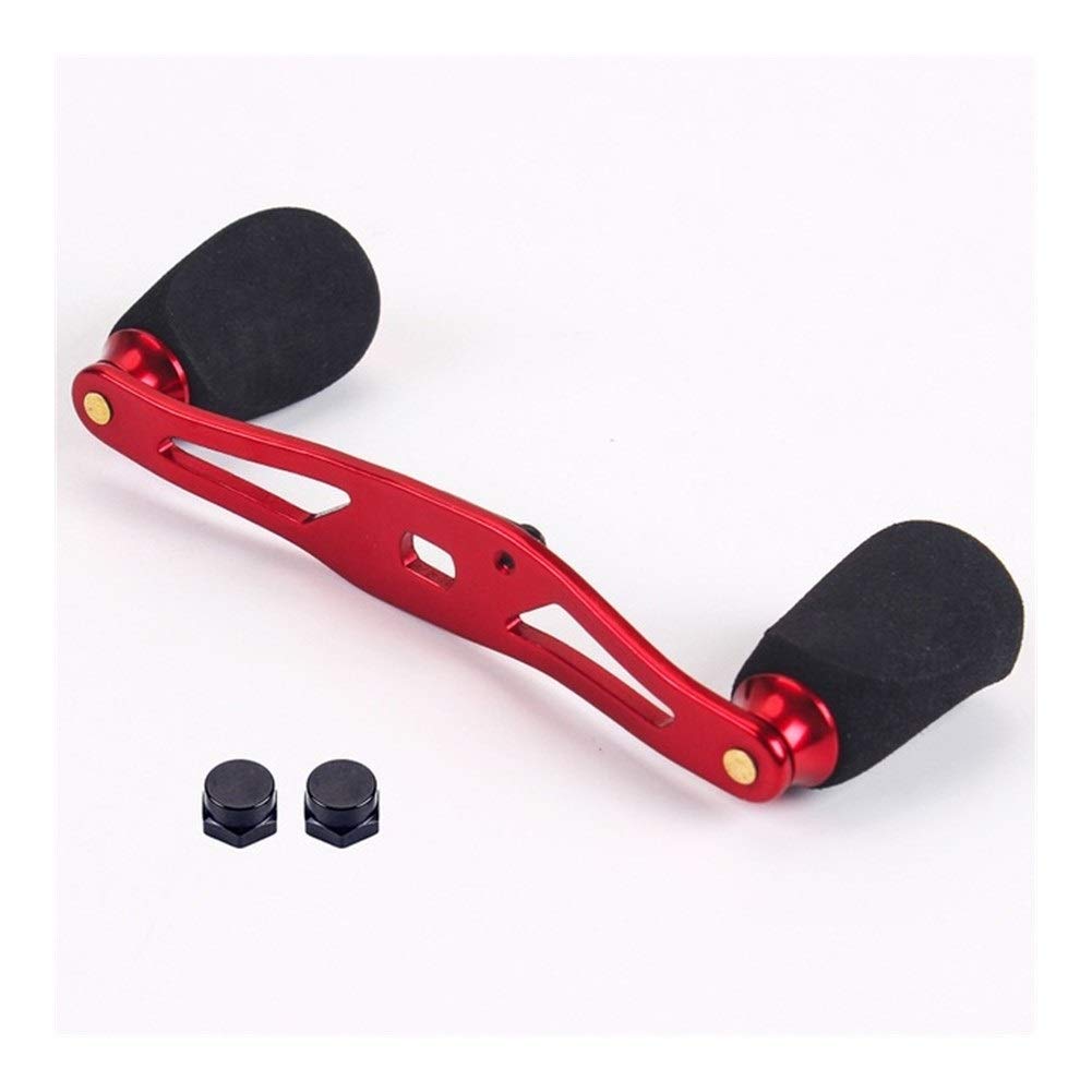 SHANG-JUN Rotating Reel Aluminum Alloy Fishing Reel Handle with EVA Knob - 4 Bearing Baitcasting Spinning Reel for Surf Fishing, Rock Fishing & Saltwater Angling (Red) - Durable Fishing Gear Accessory for Professional & Recreational Use