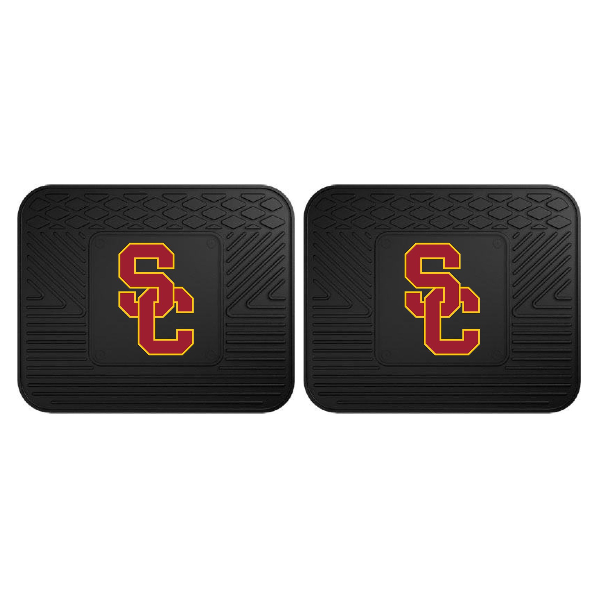 USC Trojans Car Seat Covers - 2-Piece Custom Fit Back Seat Mats for Cars, SUVs & Trucks | Durable Floor Protection for College Fans & Alumni | Perfect for Game Days, Tailgating & Campus Commutes