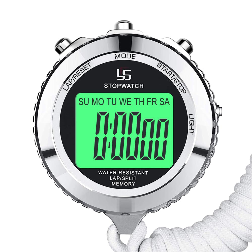 LAOPAO Digital Stopwatch with Melt Protection - Waterproof Sports Timer for Matches, Training, Coaching & Refereeing | Perfect for Track & Field, Swimming, Basketball & Gym Workouts