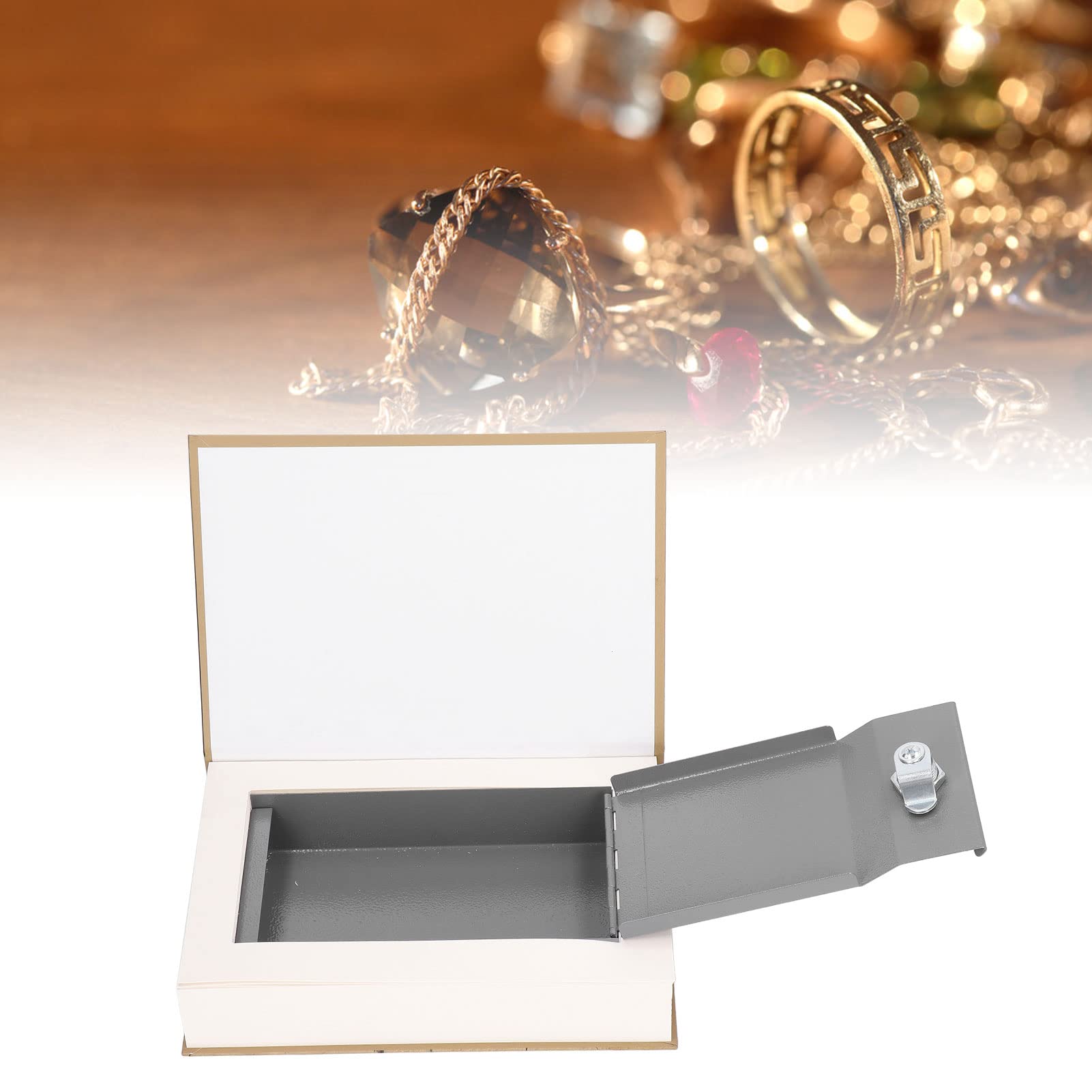 Hidden Lock Box Diversion Book - Secret Storage Safe with Key for Home, Office & Travel - Perfect for Storing Valuables, Cash, and Jewelry Discreetly
