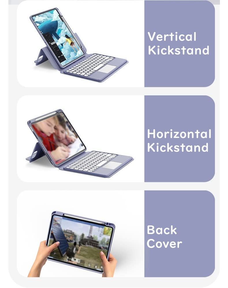 HENGHUI Magnetic Keyboard Case for iPad Air 11