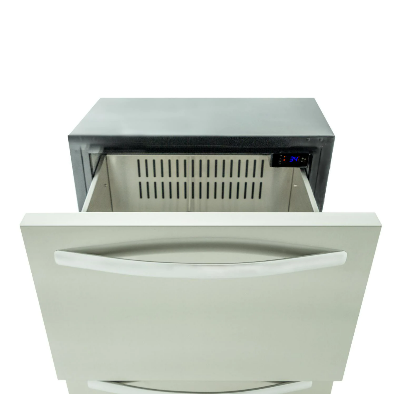 Blaze 23.5 Inch 5.1 Cu. Ft. Outdoor Stainless Steel Double Drawer Refrigerator - Perfect for Patio, Poolside, and Outdoor Kitchen Use
