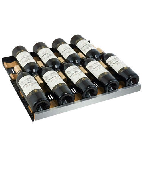 Flexcount 1 Zone 56 Bottle Wine Cooler Refrigerator - Dual Temperature Control for Red & White Wines, Perfect for Home Bars, Restaurants, and Wine Cellars