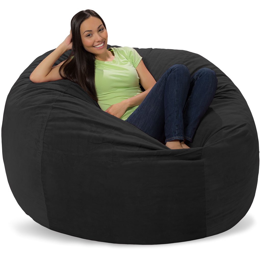 Premium Memory Foam Bean Bag Chair - Graphite Pebble Color, Ultra Comfortable Lounge Seat for Adults & Teens, Perfect for Gaming Room, Dorm, Bedroom or Living Room Relaxation