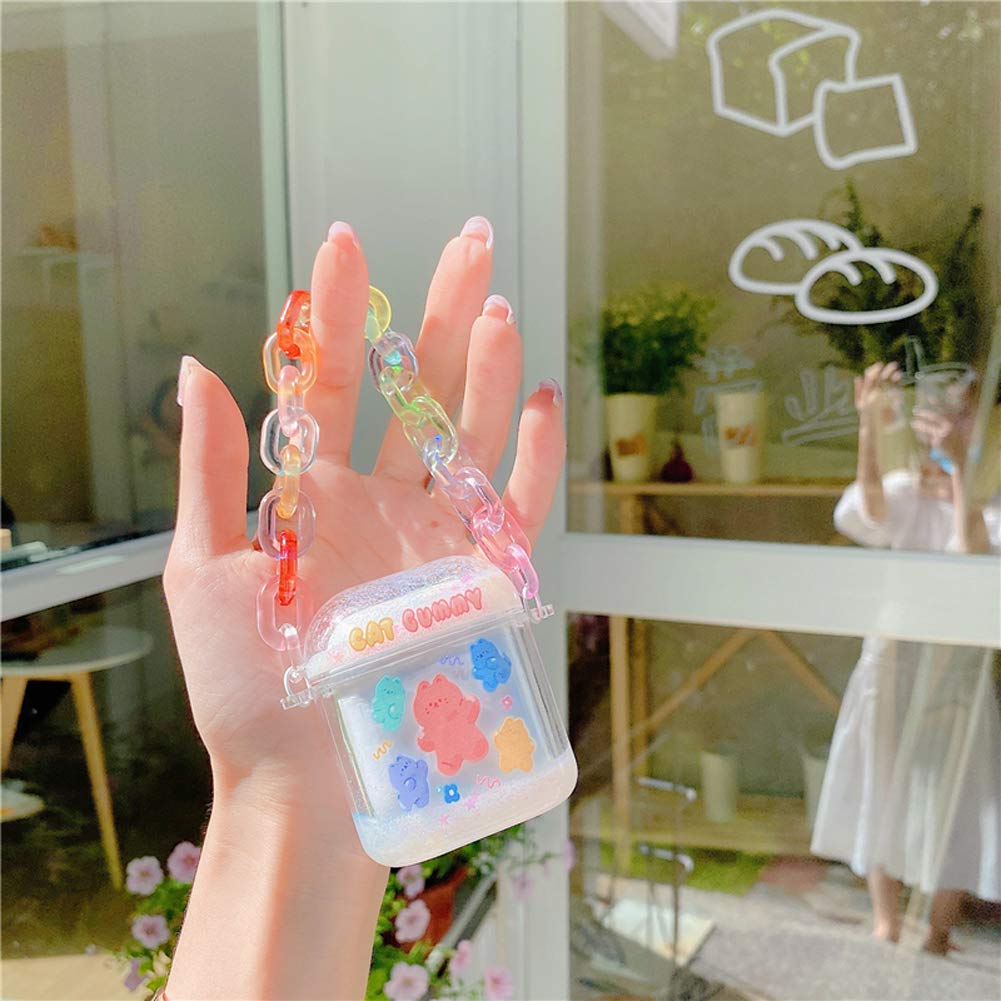 Cute AirPods Pro Case with Sequins & Chain - Wireless Charging, Protective Cover for Girls & Women - Perfect for Daily Use & Gifts