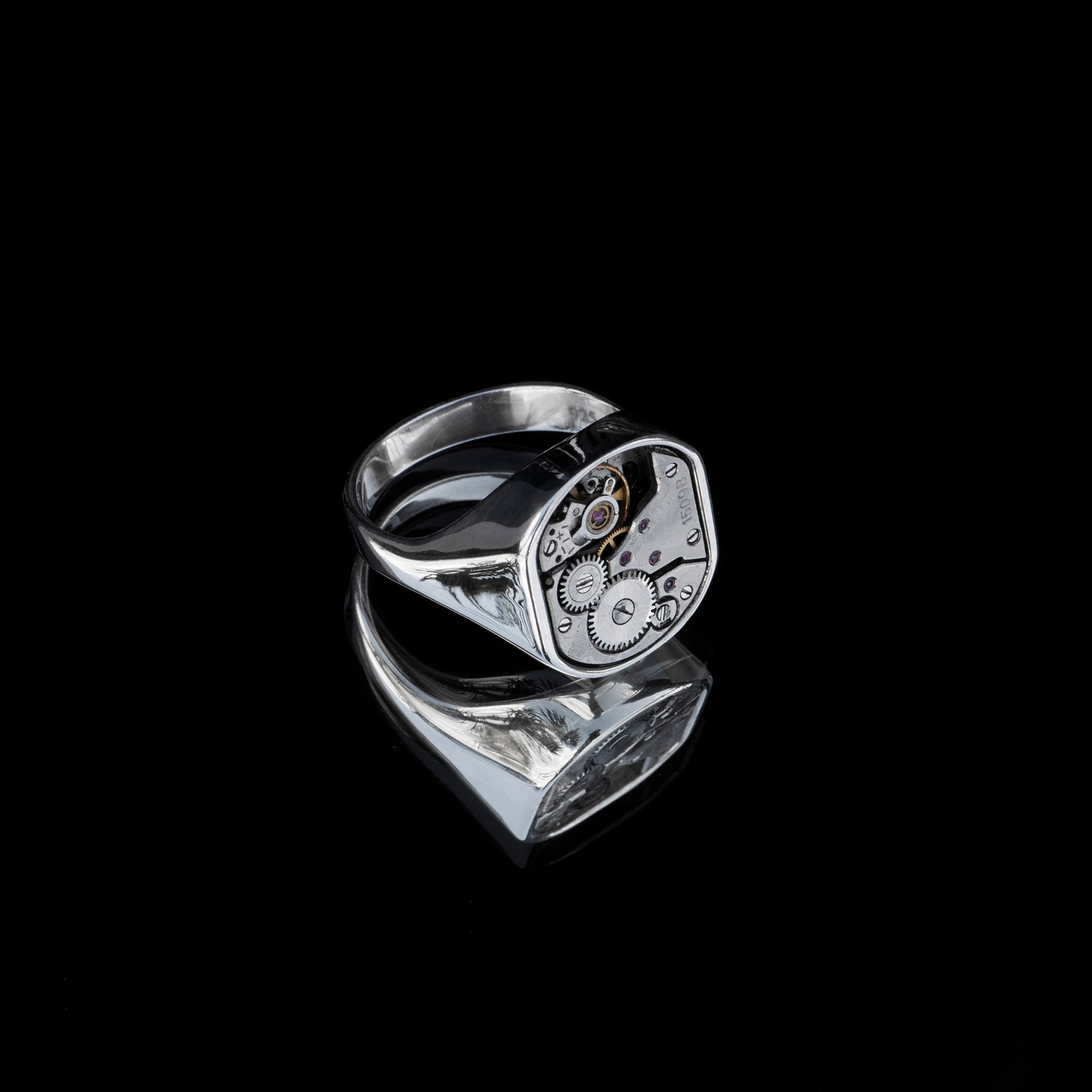 Sterling Silver Russian Ring for Women - Elegant Squared Oval Design - Perfect for Weddings, Engagements & Special Occasions