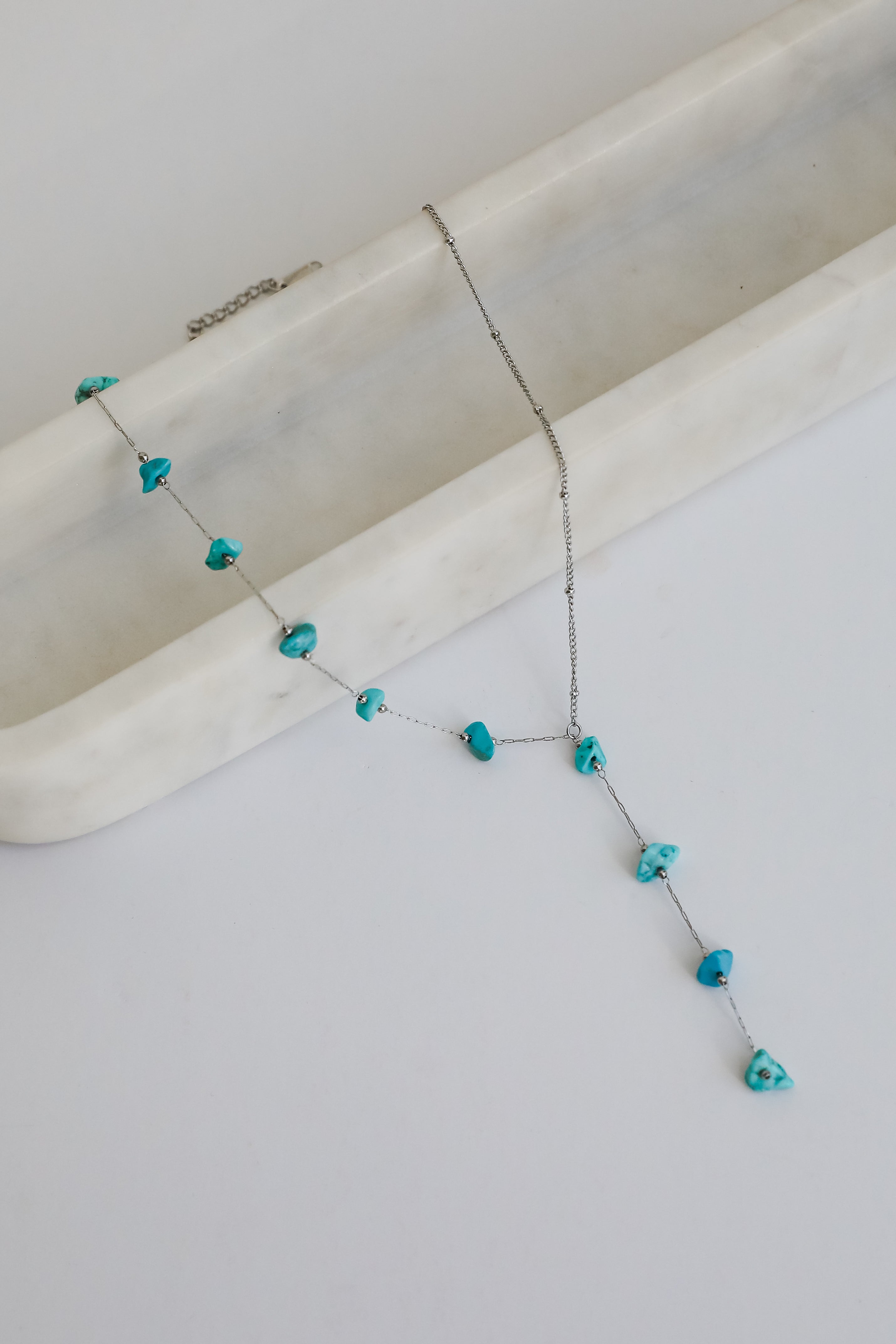 Allison Silver Stone Charm Necklace - Elegant Dainty Jewelry for Women, Perfect for Everyday Wear, Gifts & Special Occasions