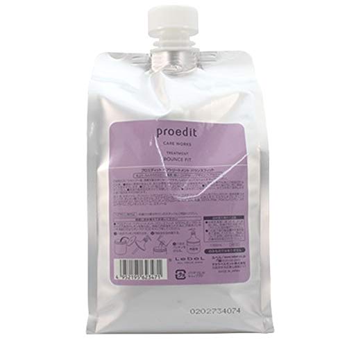 Lebel Proedit Care Works Treatment Bounce Fit - 1000ml Refill (Green Tea Set) | Hydrating Hair Treatment for Damaged Hair | Perfect for Salon & Home Use