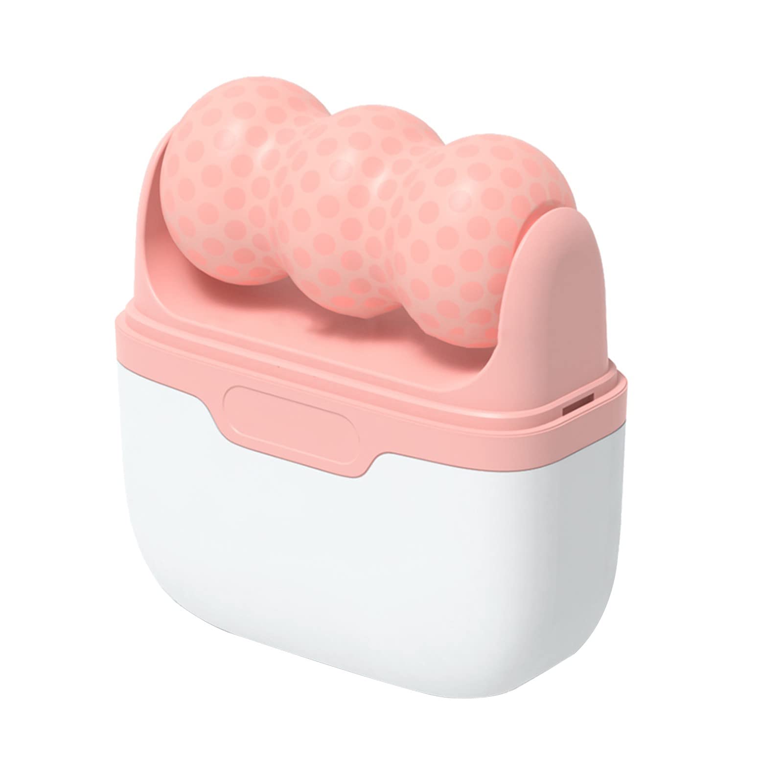Double Head Ice Roller for Face & Leg Massage - Quick Freezing Plastic Facial Beauty Tool for All Skin Types (Pink, One Size) - Perfect for Skincare Routine, Puffiness Relief & Post-Workout Recovery