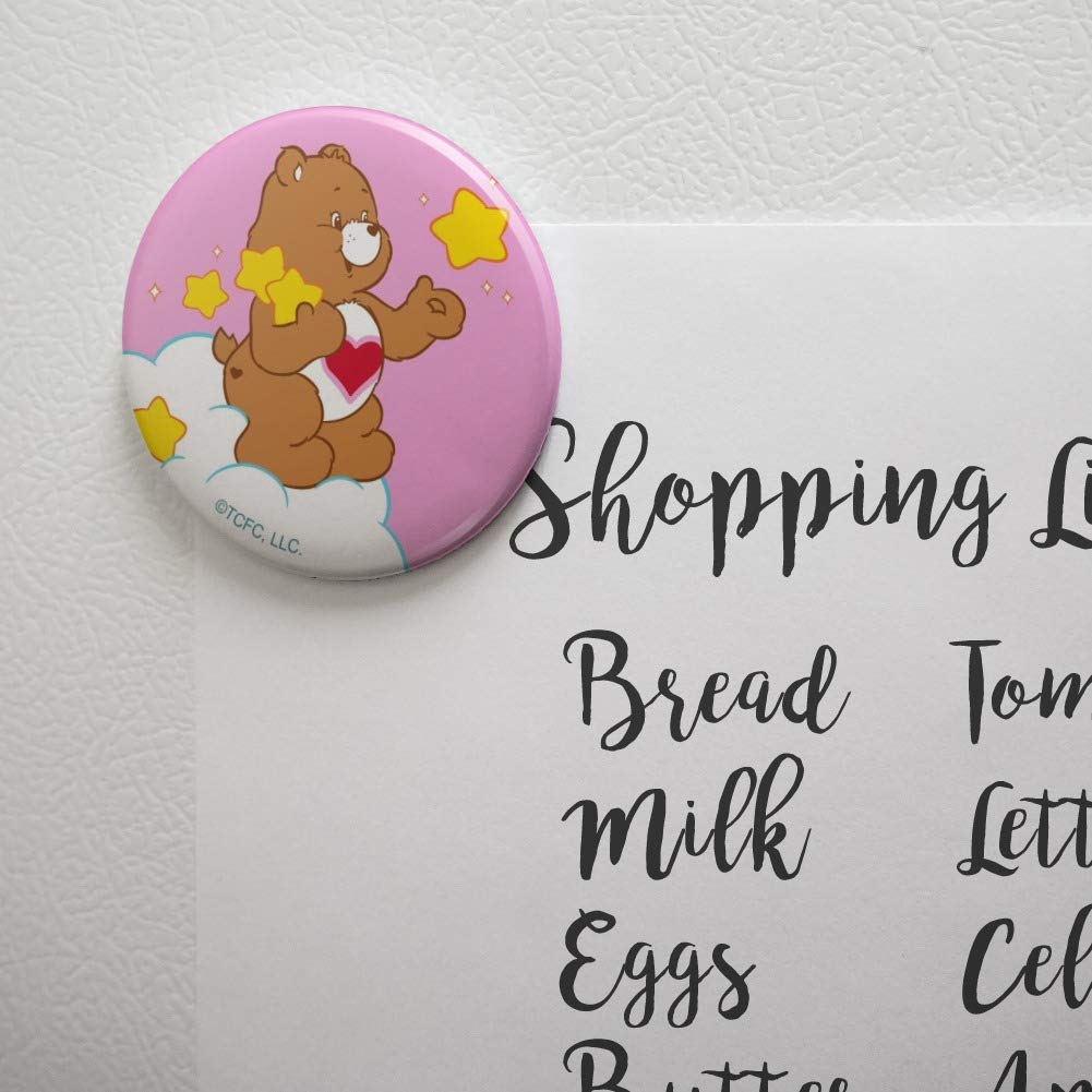Care Bears Tenderheart Bear Kitchen Refrigerator Magnet - Cute Decorative Fridge Magnets for Home, Office & School - Perfect for Holding Notes, Photos & Reminders