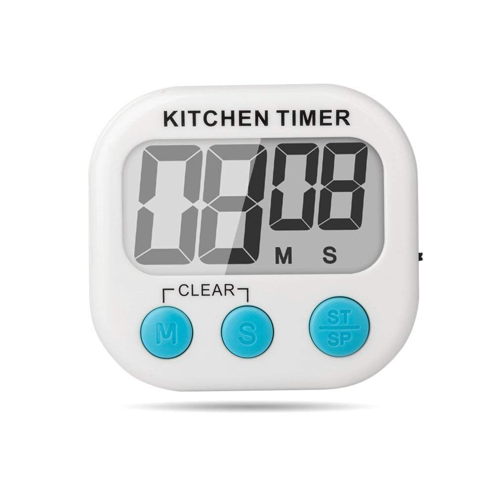 Thermocare Digital Kitchen Timer & Stopwatch - Large Display, Loud Alarm, Magnetic Stand | 99-Min Countdown for Cooking, Baking, Kids Study & Classroom Use | Perfect for Kitchen, Bathroom, Oven & Teacher Activities