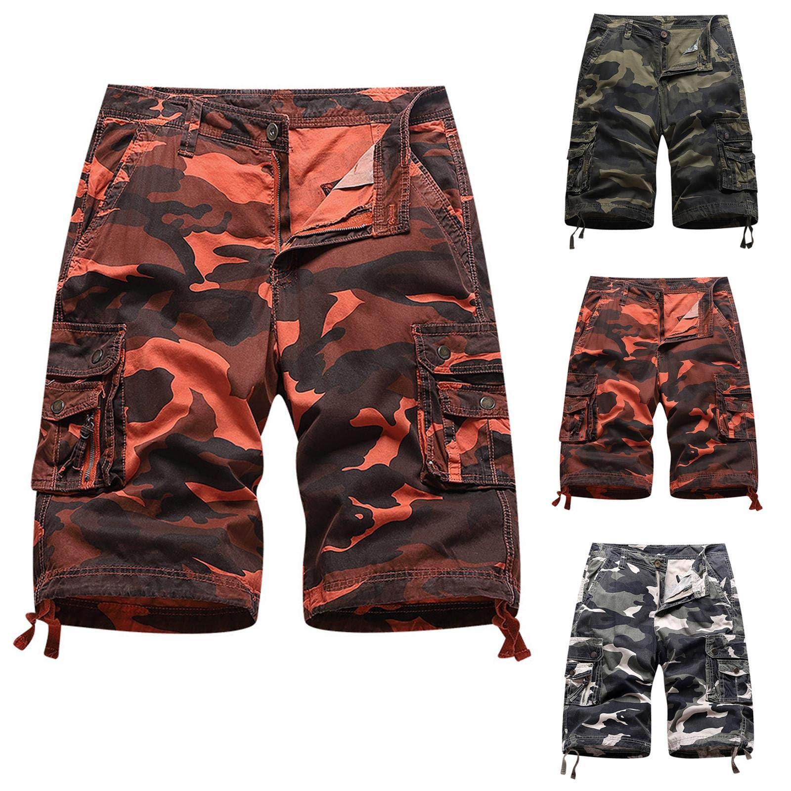 **Sopzxclim Men's Outdoor Cargo Shorts - Quick Dry Hiking & Fishing Shorts with Zipper Pockets - Perfect for Camping, Travel & Adventure**