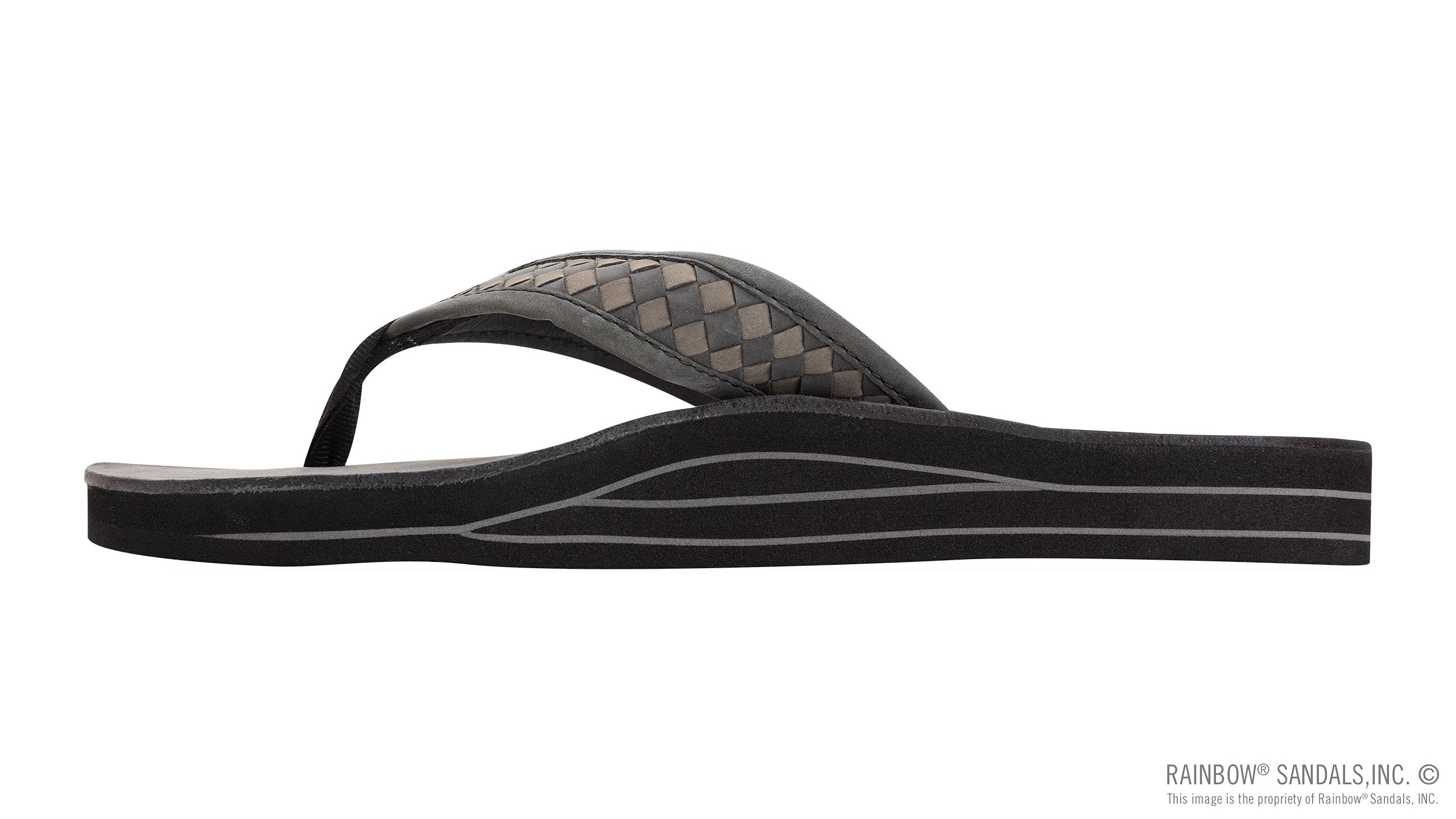 Premium Men's Rainbow Sandals - Bentley Luxury Leather Double Layer Arch Support with Hand-Woven Straps | Comfortable Beach & Casual Walking Shoes for Summer Outdoor Activities