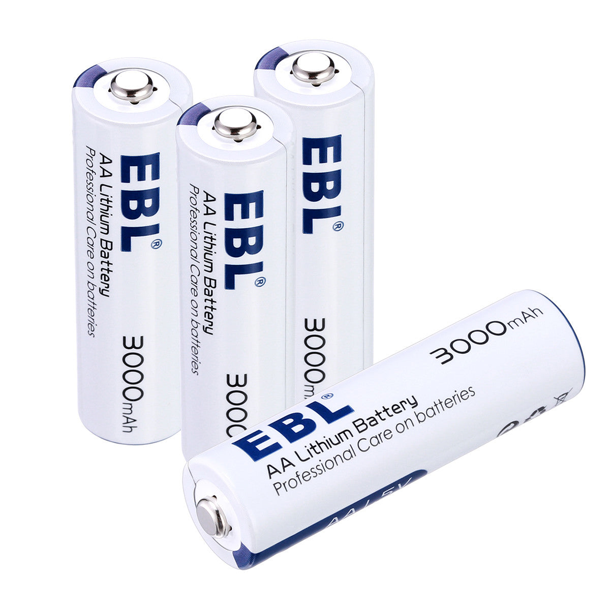 EBL 1.5V AA Lithium Batteries 3000mAh - Long Lasting Non-Rechargeable Batteries for Digital Cameras, Flashlights, Toys & More - Pack of 4/8/12/24 (Choose Your Size)