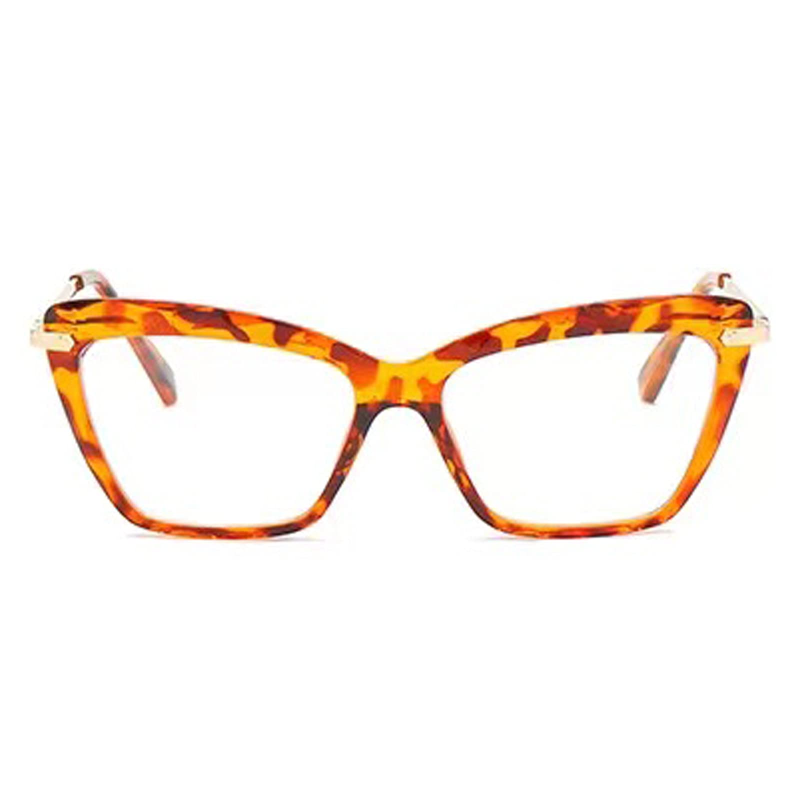 Oriopxic Cat Eye Distance Glasses for Women - Retro Myopia Reading Glasses with Clear Vision | Perfect for Office Work, Reading & Fashion Accessories