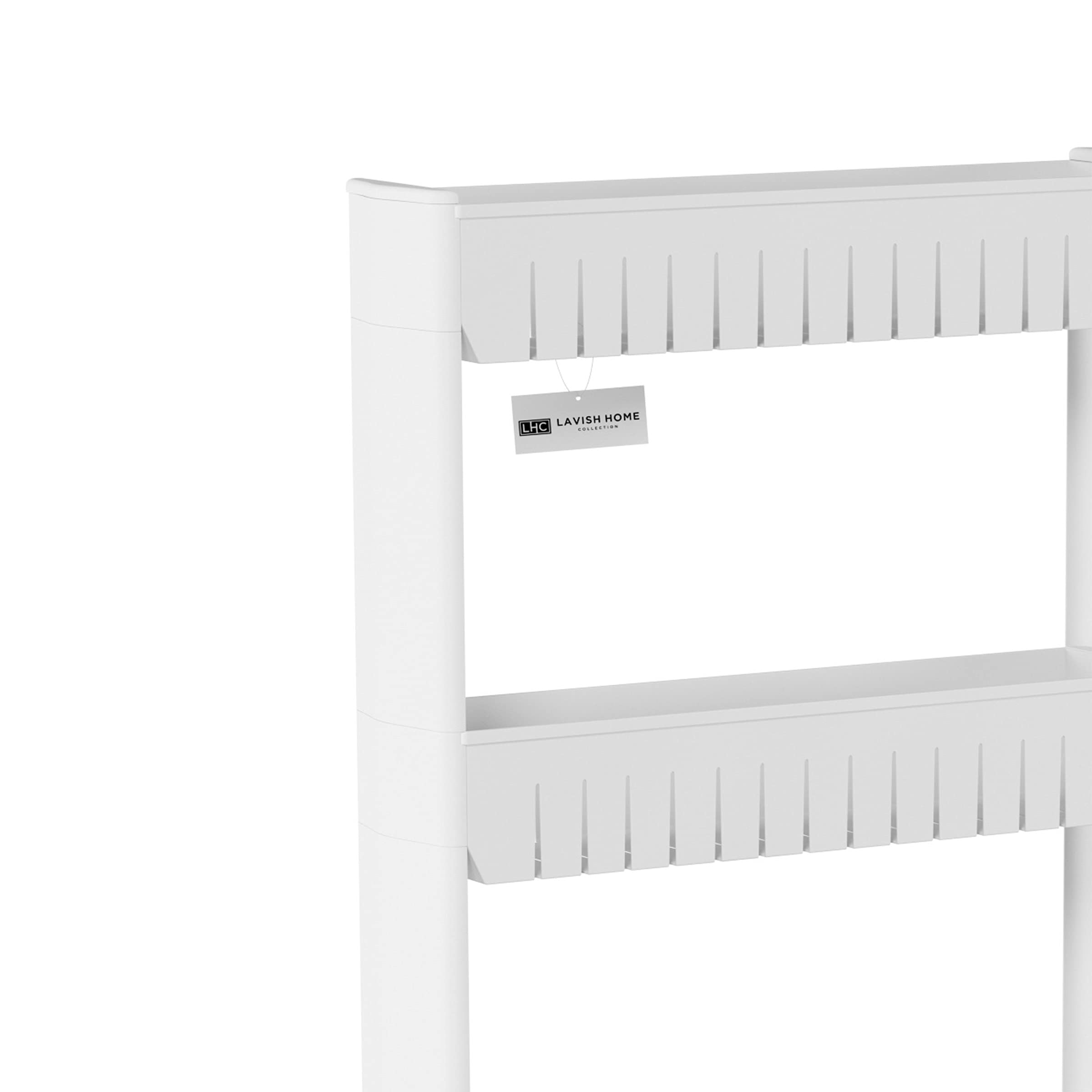 Lavish Home 82-5LSS 5-Tier Slim Slide-Out Pantry Organizer with Large Baskets - Space-Saving Storage Rack for Kitchen, Bathroom & Closet - Perfect for Narrow Spaces & Small Homes
