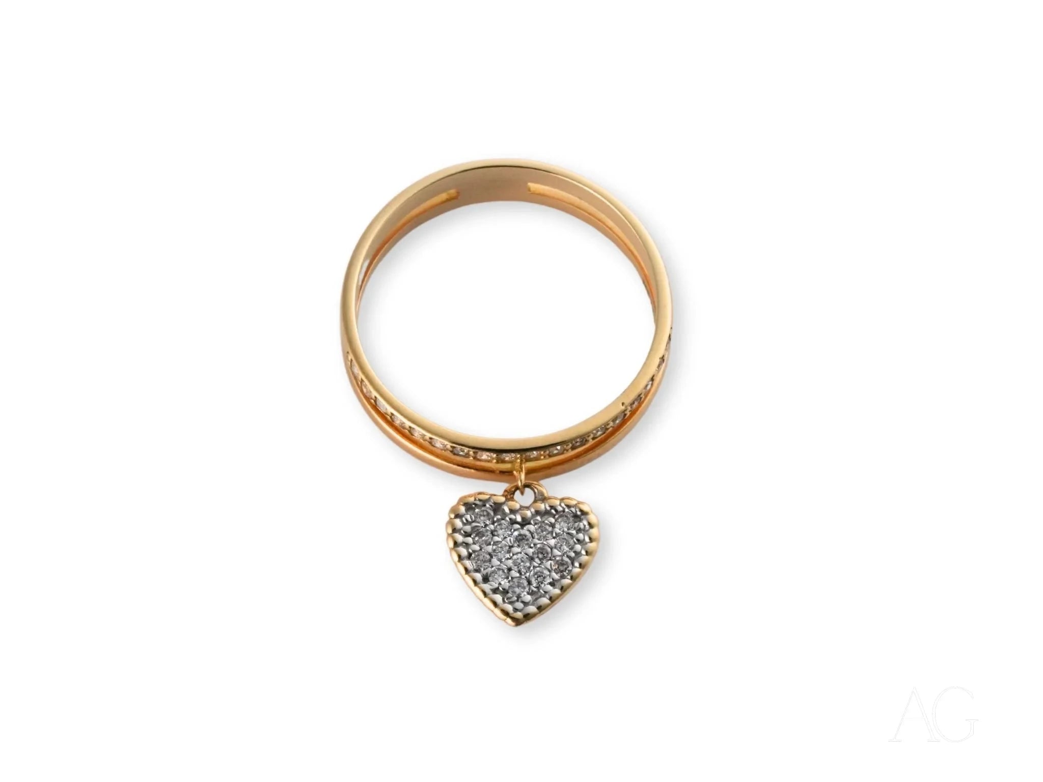 Heart's Glow Ring - Elegant 925 Sterling Silver Heart Shaped Ring with Cubic Zirconia for Women | Perfect for Valentine's Day, Anniversary Gifts & Romantic Occasions