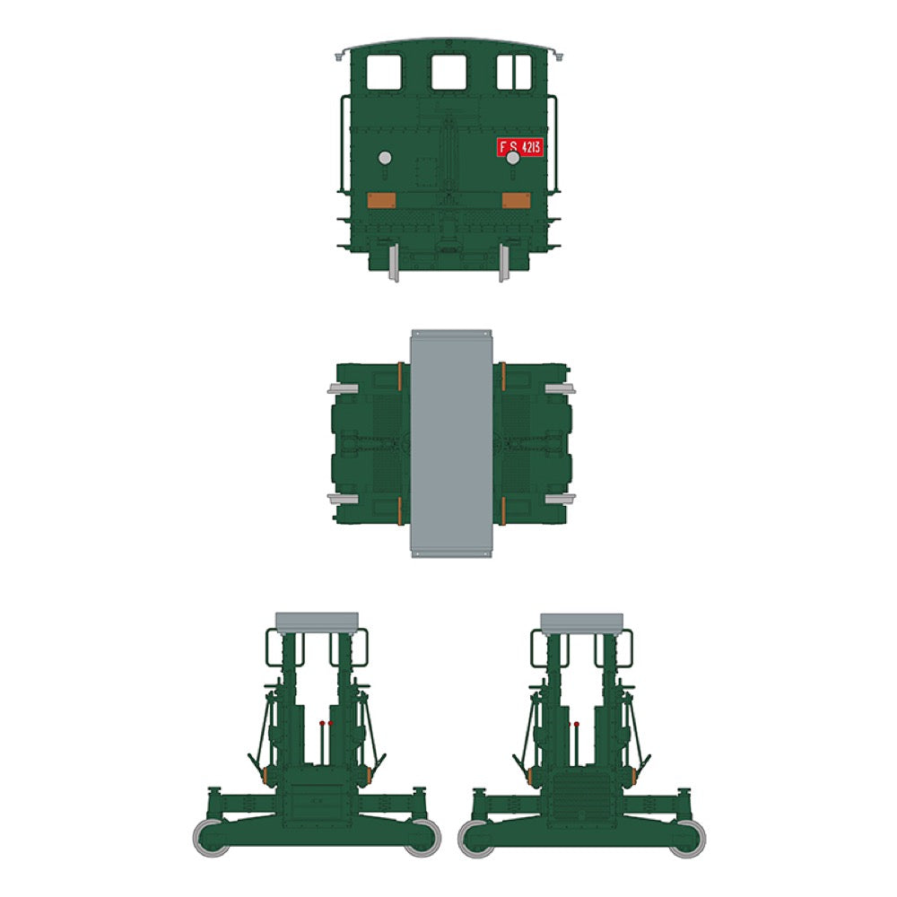 AK Interactive 35009 1/35 Scale FS 206/207/208 Sogliola Rail Shunter Model Kit - Perfect for Train Enthusiasts & Diorama Builders