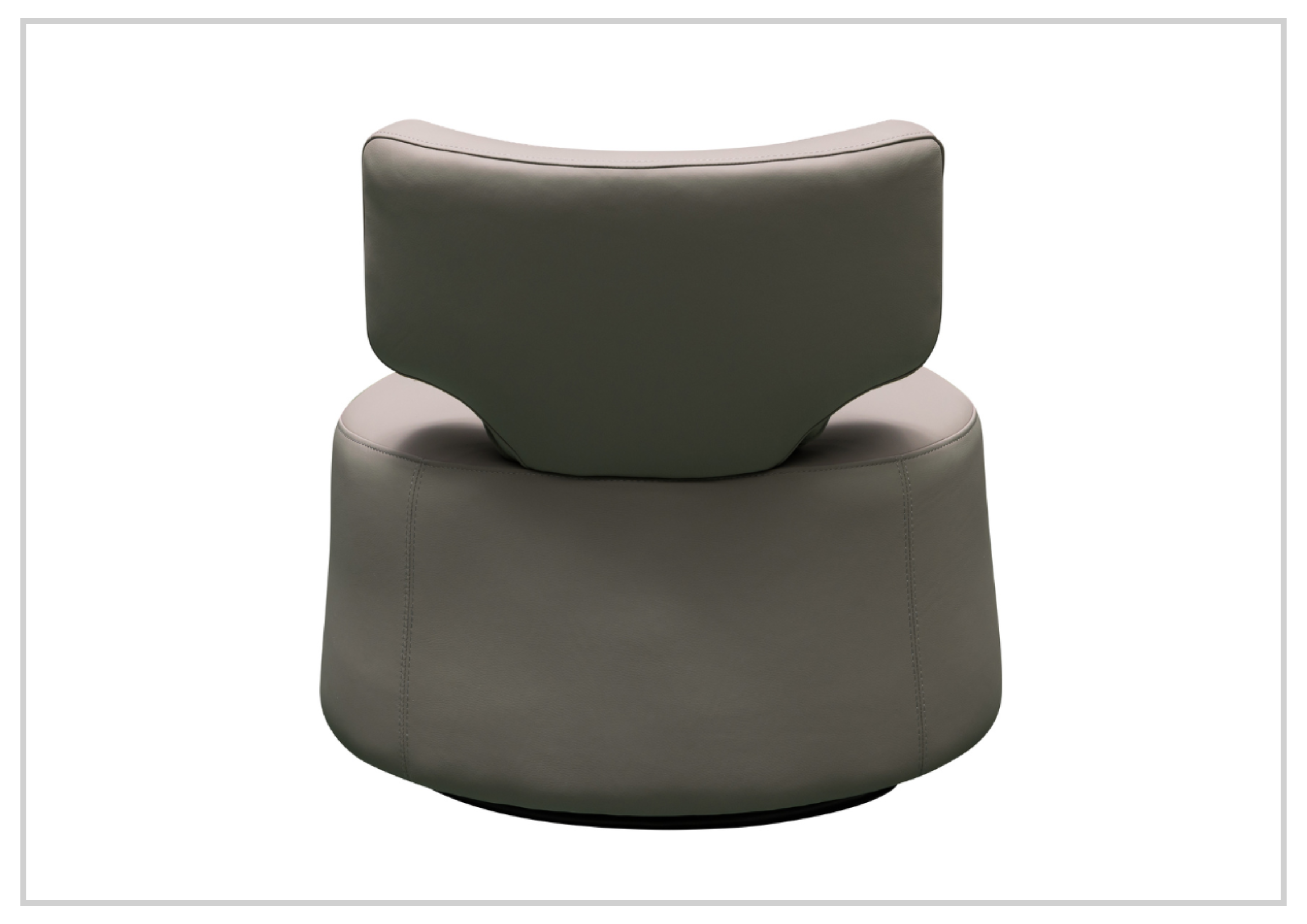 Klaussner Pavia Leather Swivel Chair with Foam Back & Seat Cushion - Modern Office Chair for Home & Office Workspace, Comfortable Desk Chair for Working, Studying or Gaming