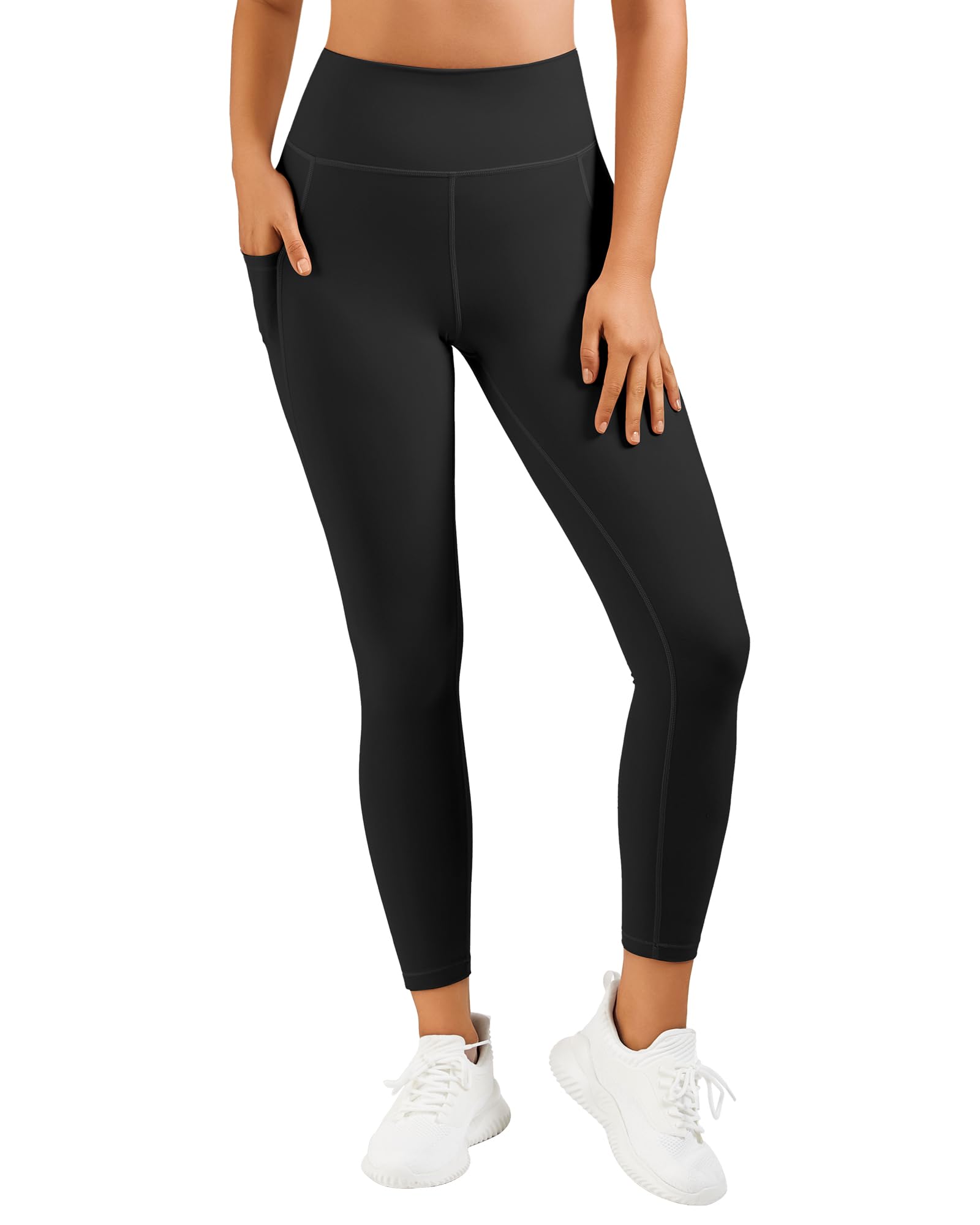 Stelle High Waist Yoga Pants for Women - Tummy Control Workout Leggings with Side Pockets | Perfect for Running, Gym & Lounge Wear