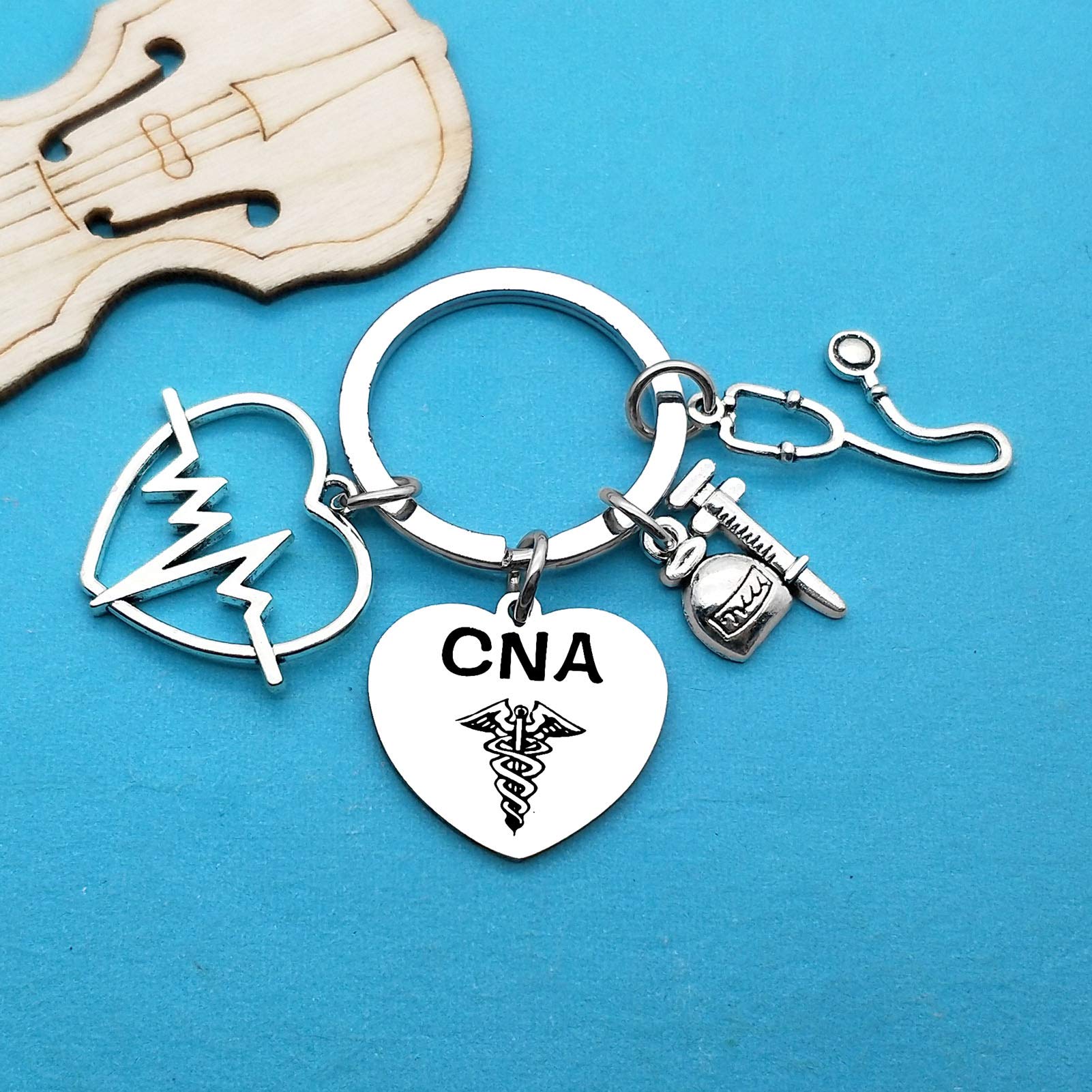 **Certified Nursing Assistant (CNA) Keychain Gift - Perfect for CNA Graduation, Nurse Day, Nursing School Students & Appreciation - Ideal for Christmas, Birthday & CNA Week - Thoughtful Gift for Healthcare Heroes**    *(Use Case: Show appreciation to nurses, celebrate graduations, or surprise healthcare workers during holidays and special occasions.)*