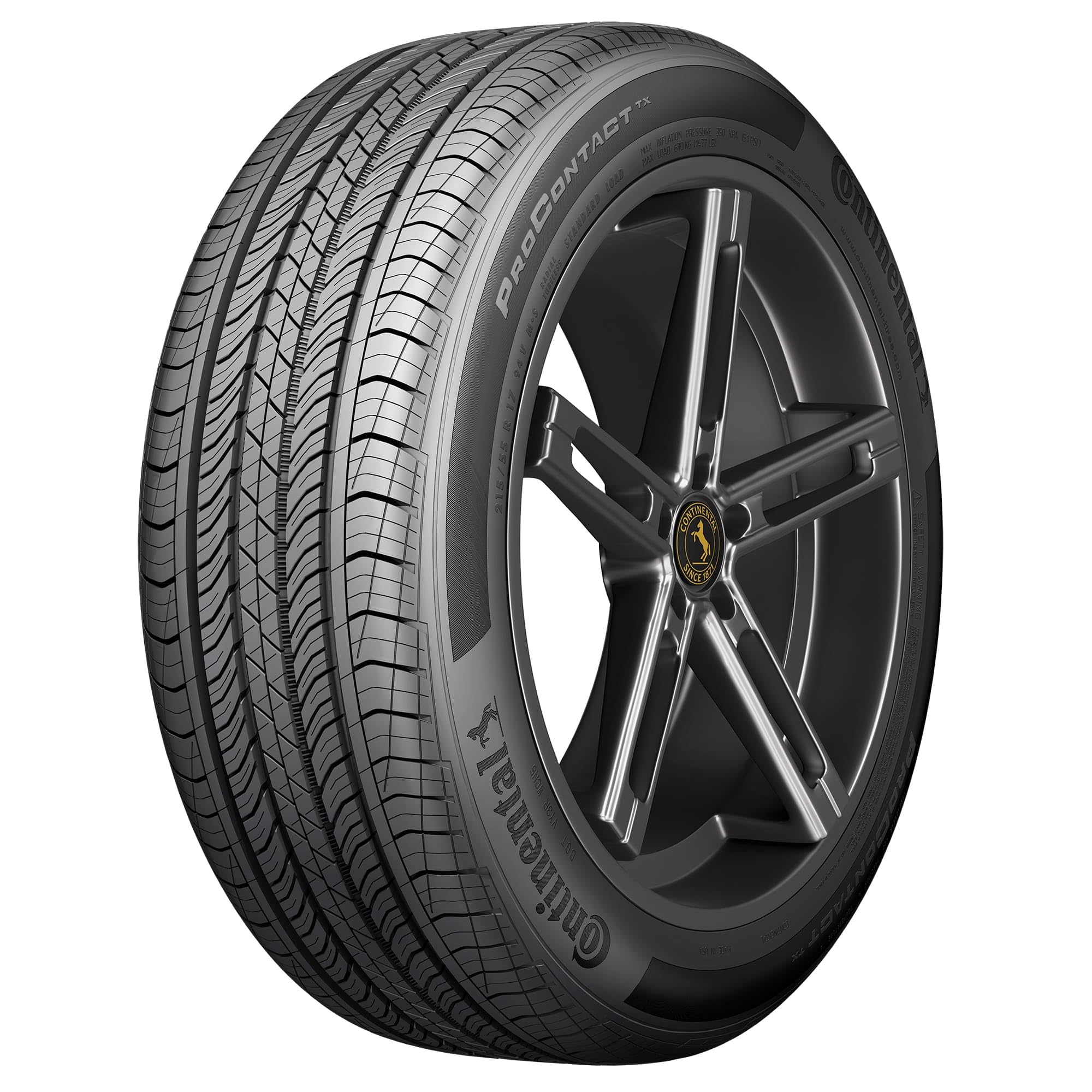 Continental ProContact TX All-Season 245/45R20 99H Passenger Tire - High Performance Tires for Sedans, SUVs & Crossovers - Perfect for Daily Commuting & Highway Driving