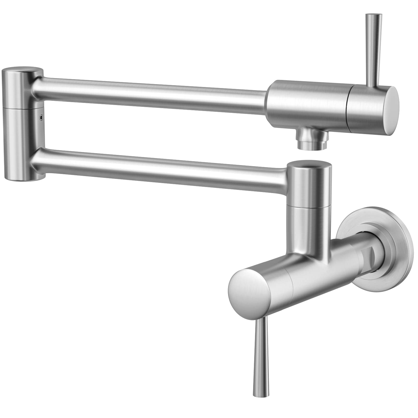 Commercial Kitchen Faucet - Stainless Steel Swing Arm Pot Filler for Sink - Perfect for Restaurants & Home Kitchens