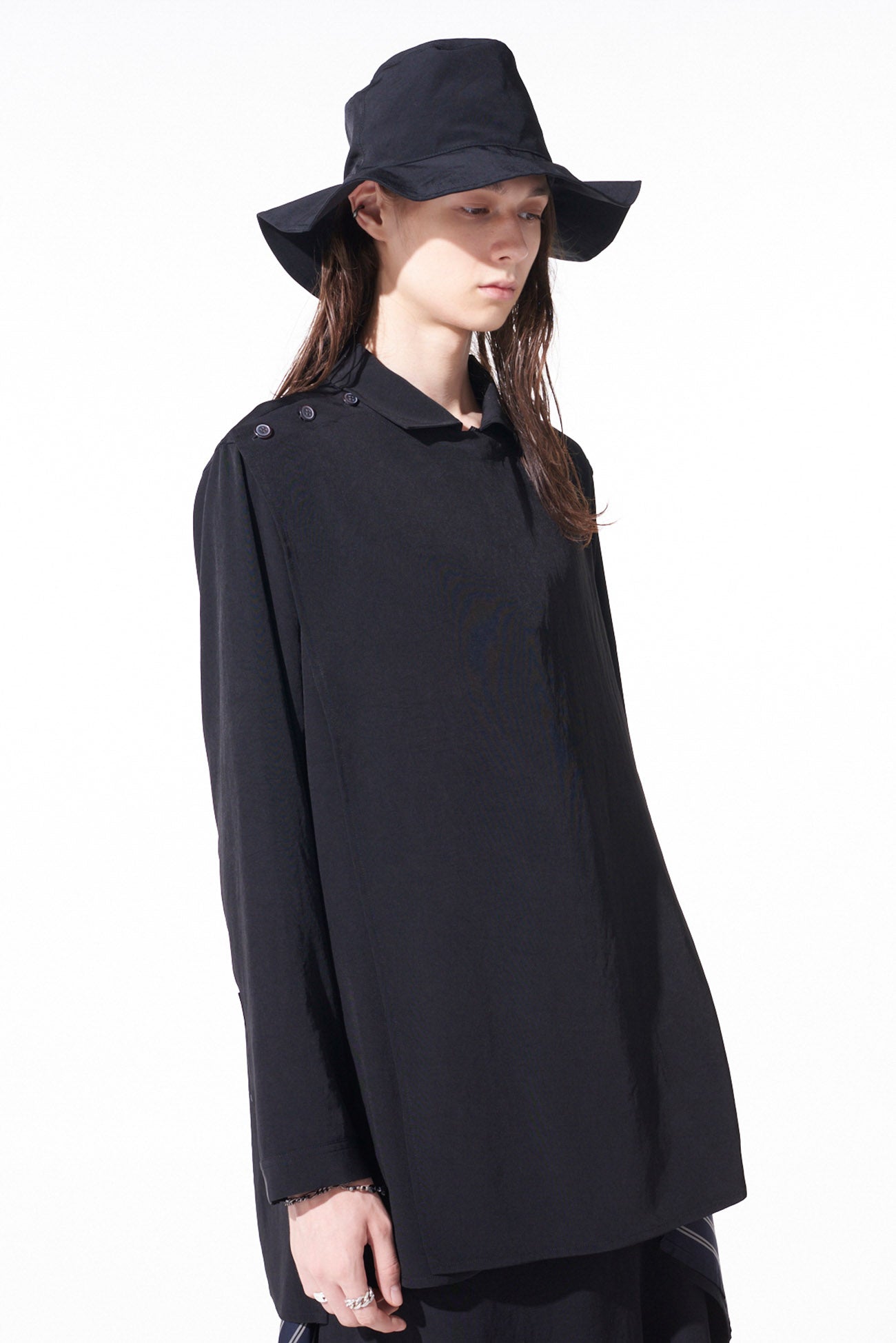 Elegant Crepe de Chine Front Layer Shirt for Women - Lightweight & Flowy Blouse for Casual Wear, Office & Special Occasions
